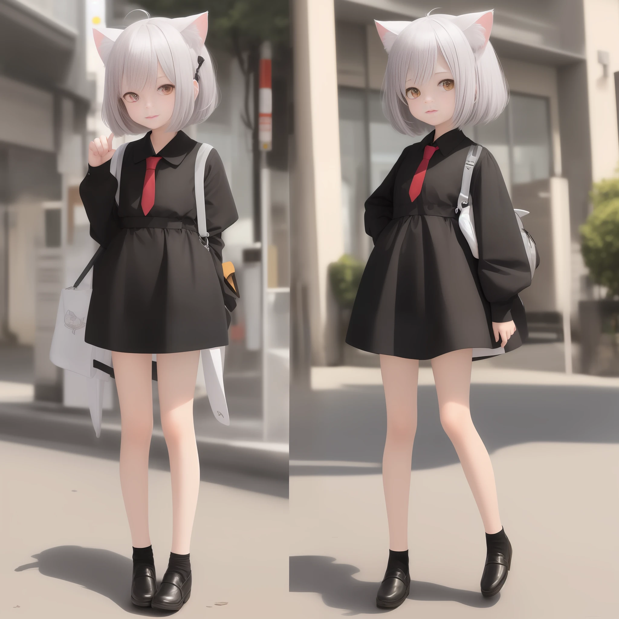 Loli is short cat ears full body Height one meter three