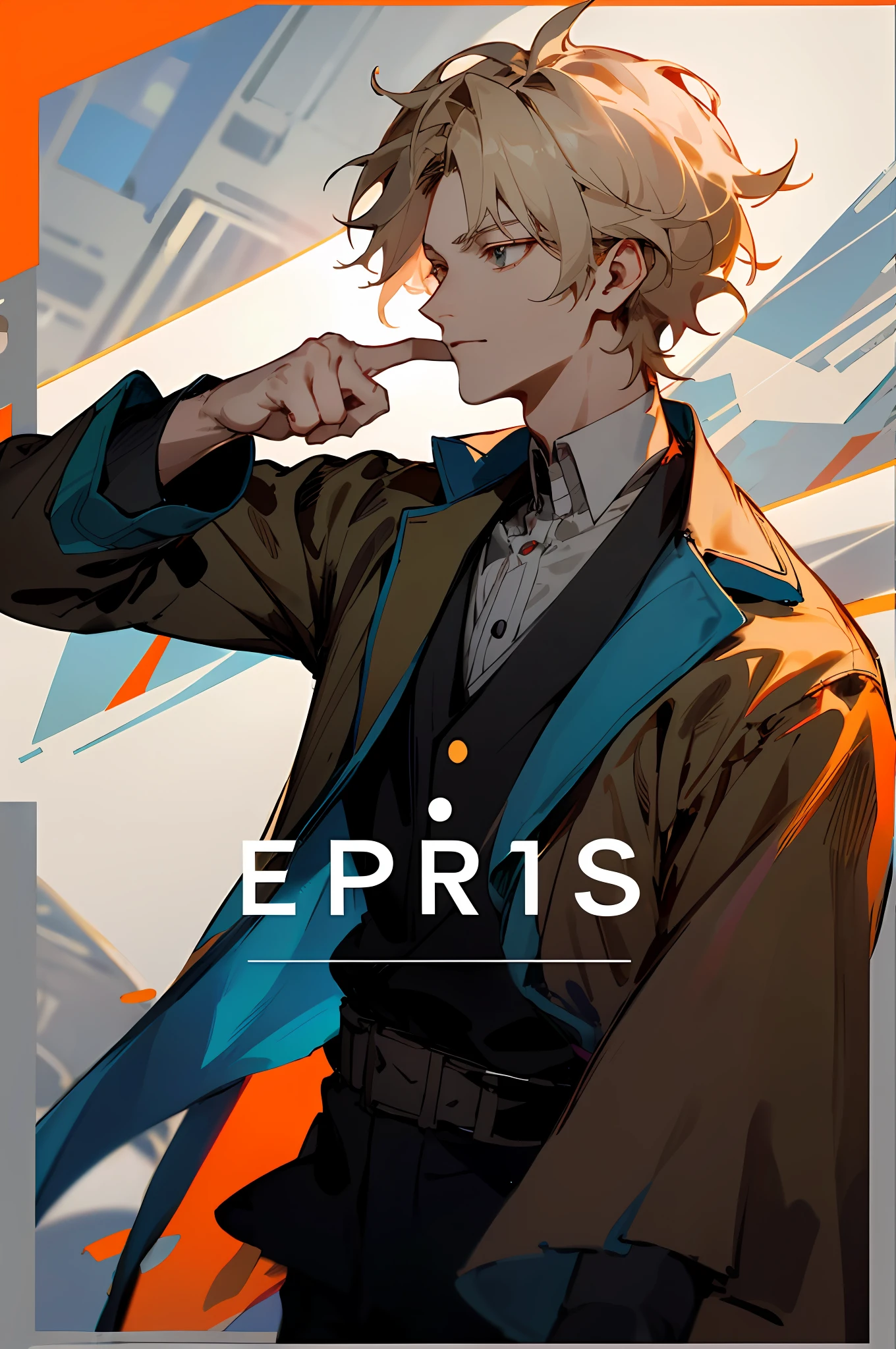 someone is pointing at something with their finger, a picture inspired by Jang Seung-eop, reddit, realism, very very low quality picture, low quality footage, with index finger, /gamer ludwig,, profile picture 1024px, holding his hands up to his face, Mana shot out of his hand to a very handsome face，Elaborate Eyes