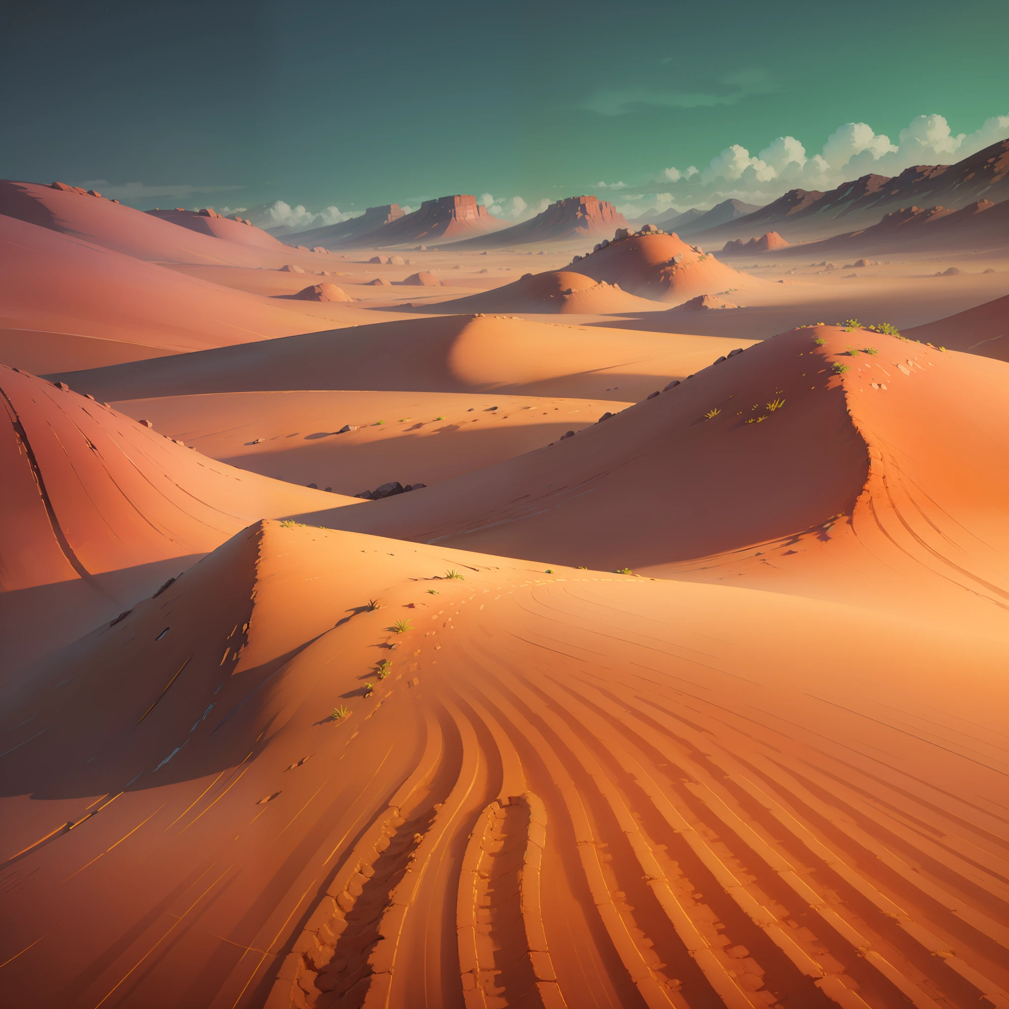Desierto con dunas de arena