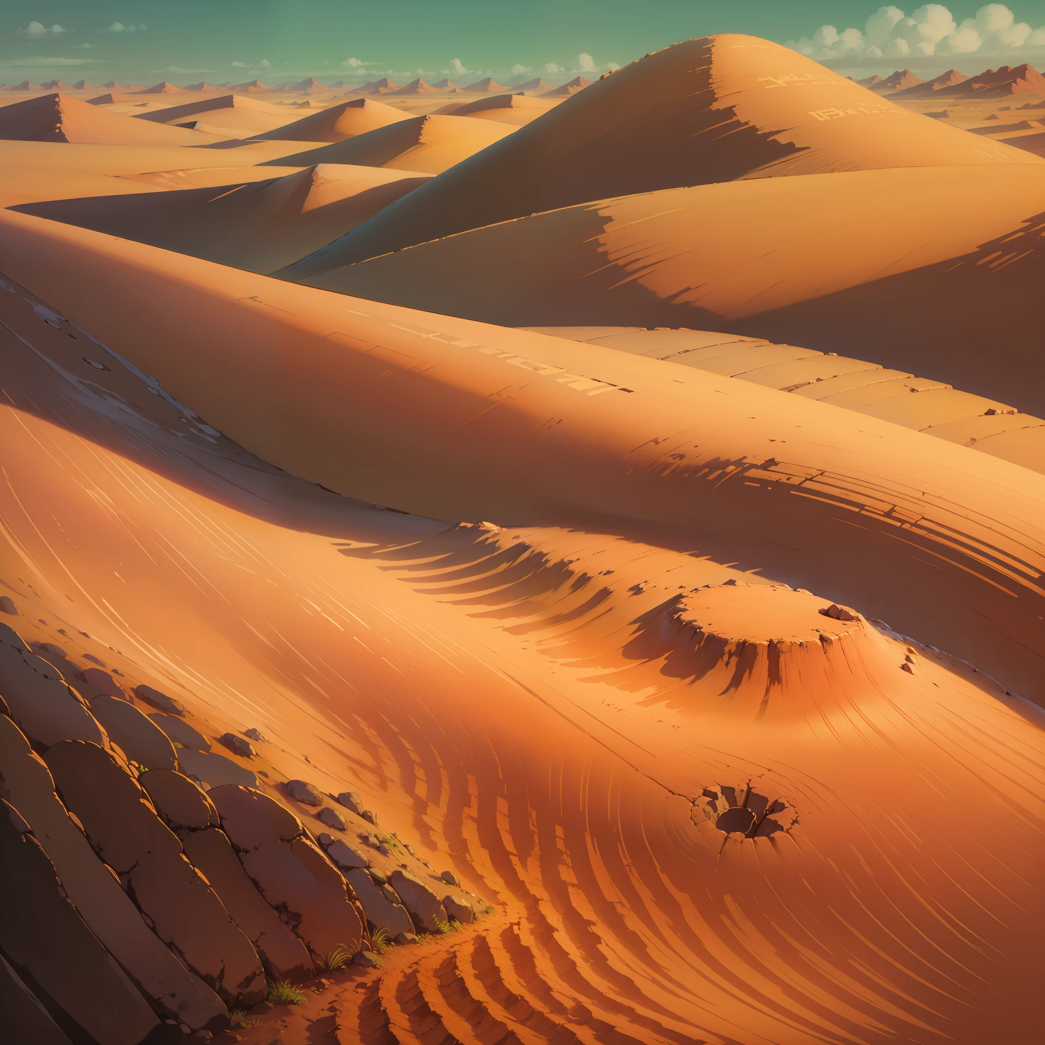Desierto con dunas de arena