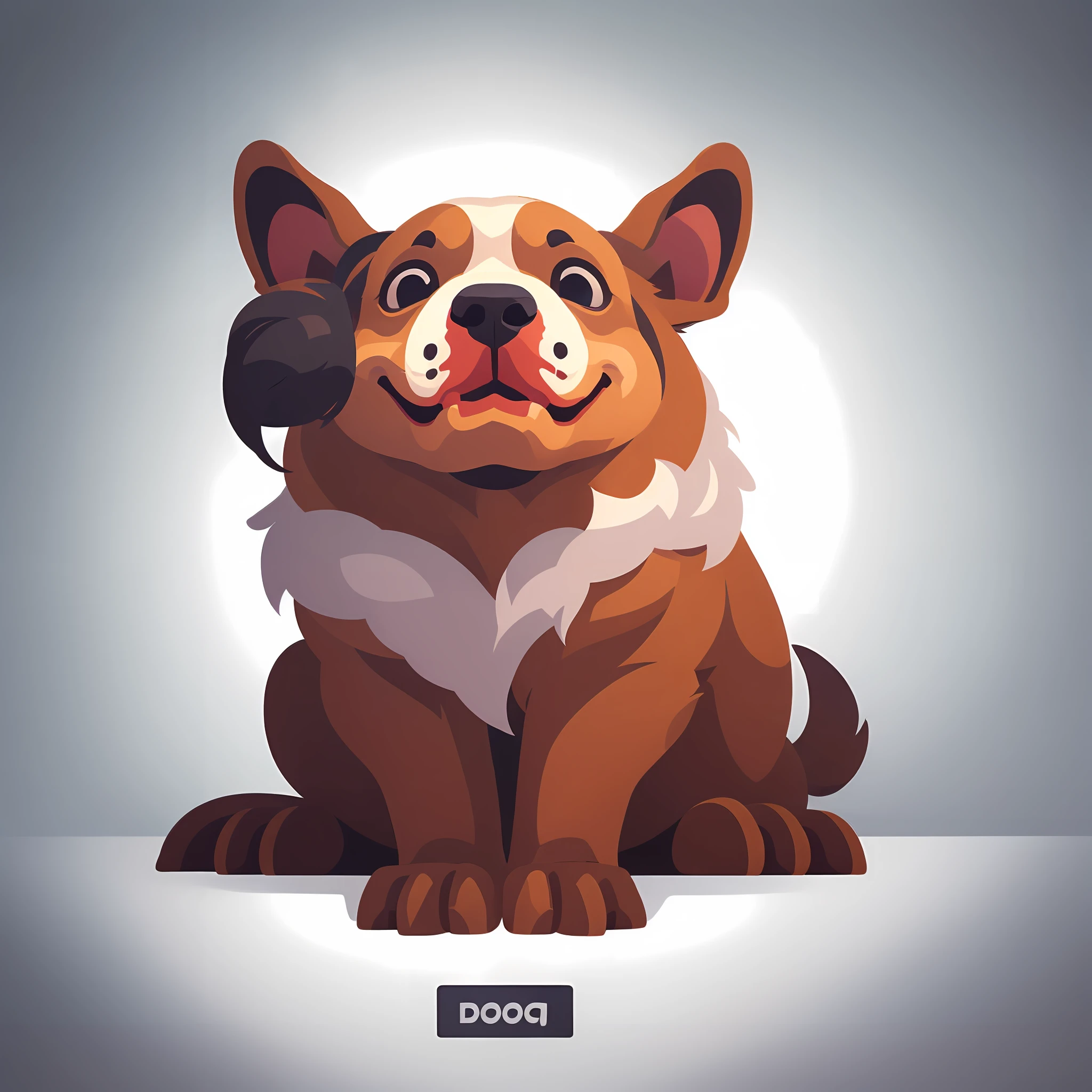 Bigmouth cartoon dog --auto