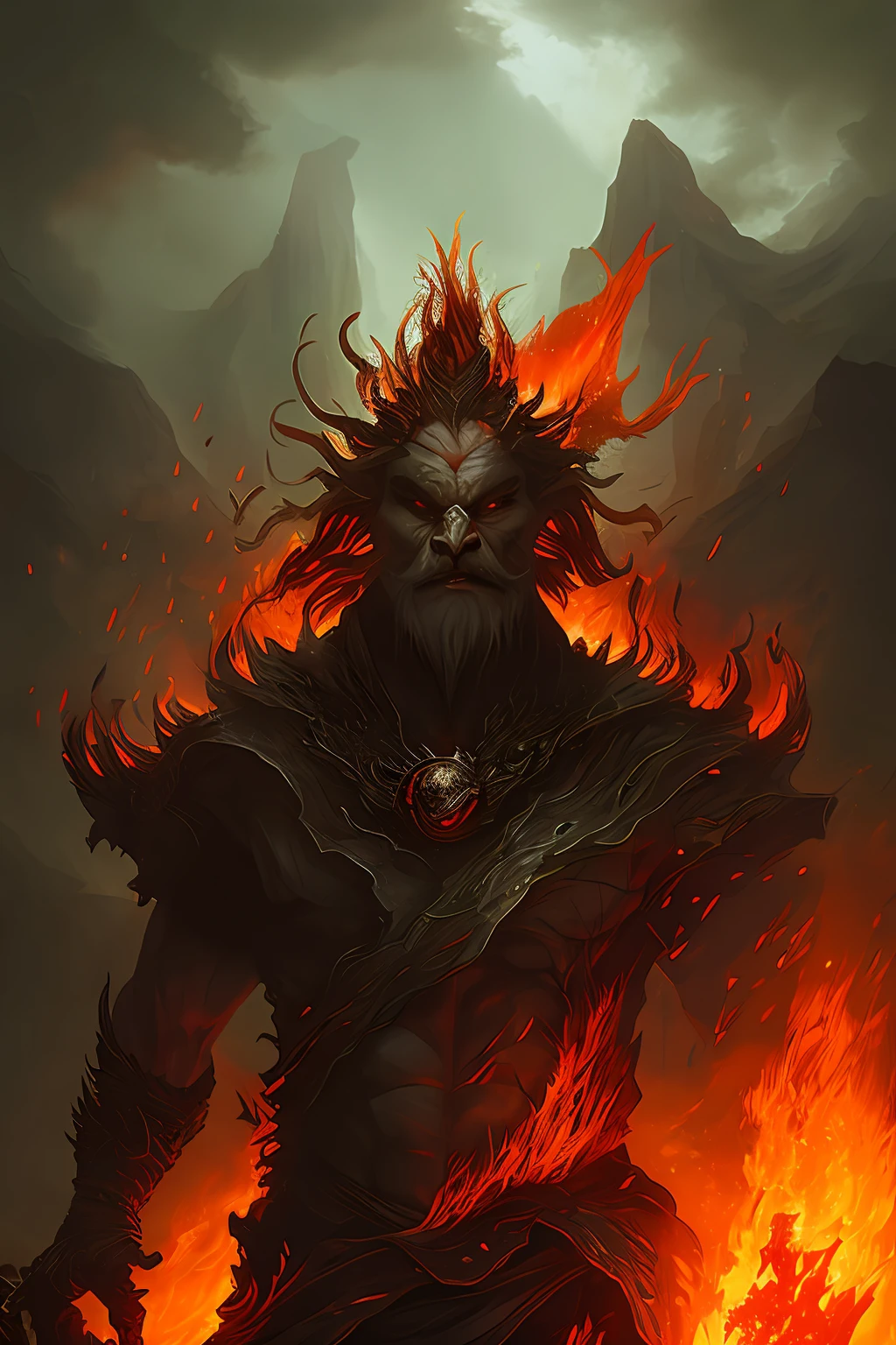 league of legend,Ornn,Freyrdrand,ice mountain,Hammer in hand,spitting fire,