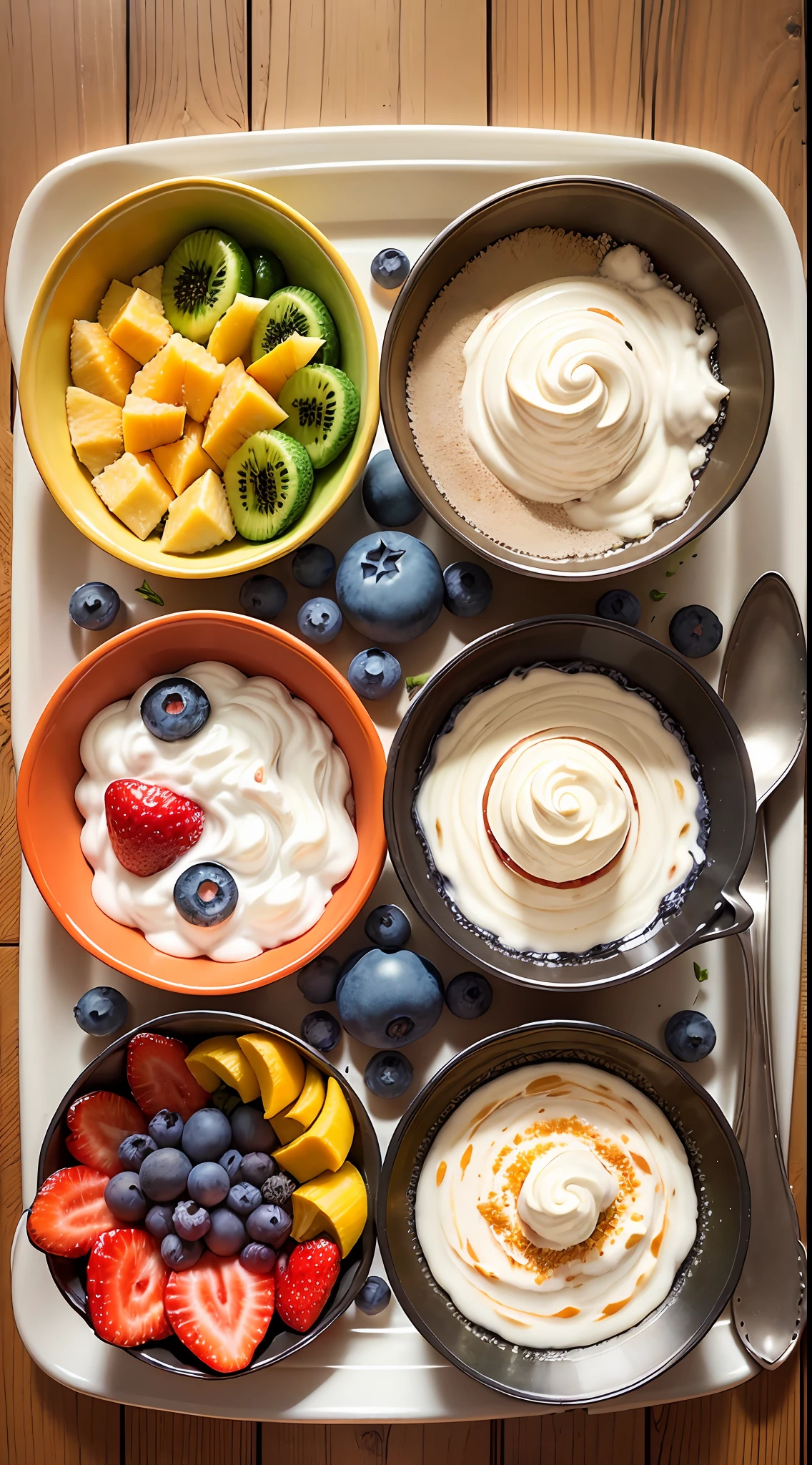 2 tablespoons chia seeds 1 cup milk (can be cow's milk, vegetable milk or yogurt) 1 tablespoon honey or other sweetener of your choice 1 teaspoon vanilla extract (optional) Chopped fresh fruits (For example, strawberries, kiwi, mango, a banan,orange, blueberries, etc.) for topping --auto --s2