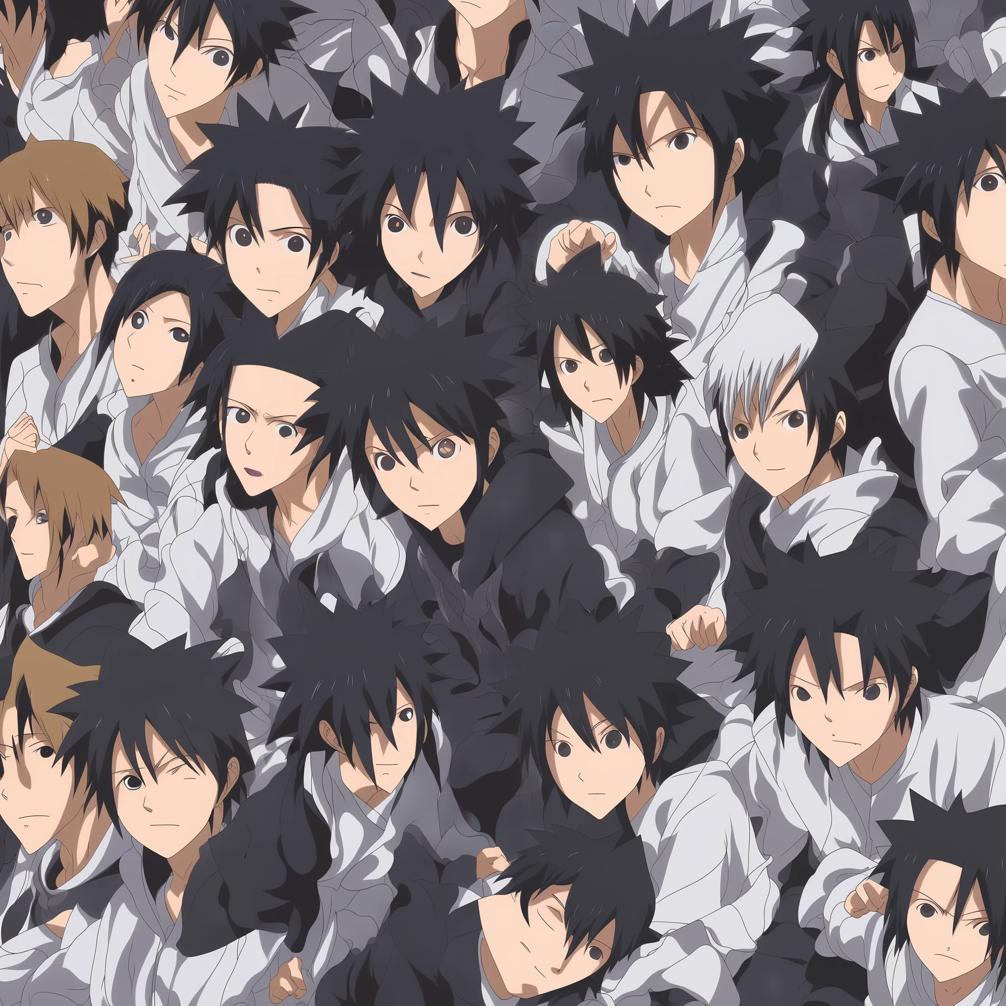Uchiha sasuke,Eagle Squad,Writing wheel eyes,femele --auto