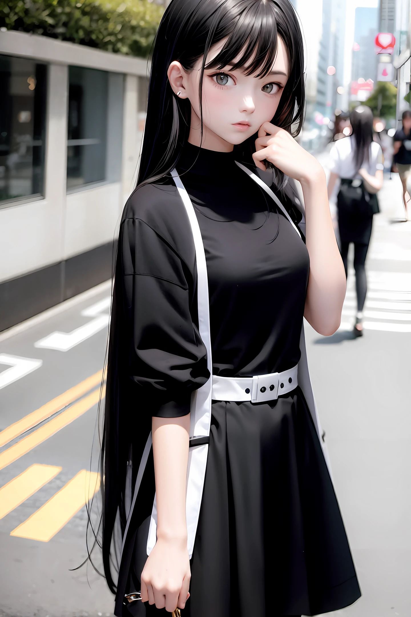 black-hair,rnlong hair,s girl,Tomboyish