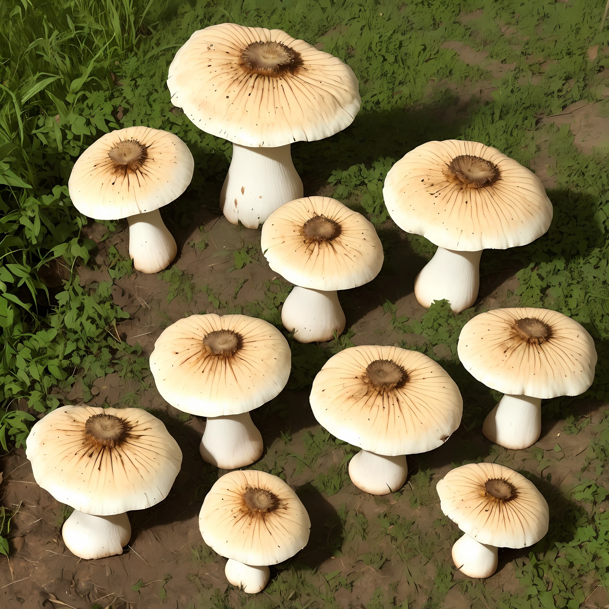 Large mushrooms