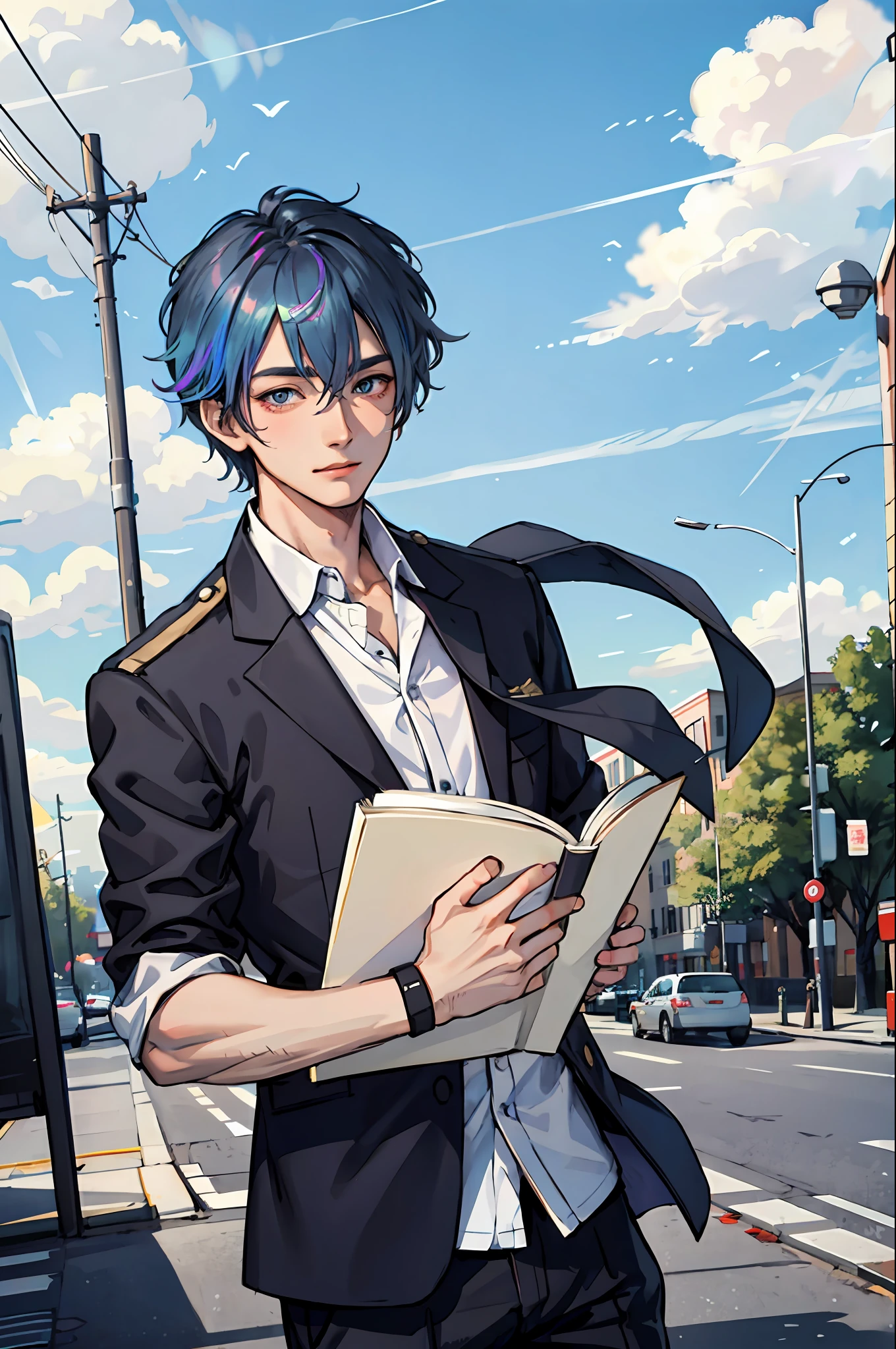 Fashionab,notebooks,college,A boy with,Old times,Showa Wind Boy - S750 - Iridescent Five。