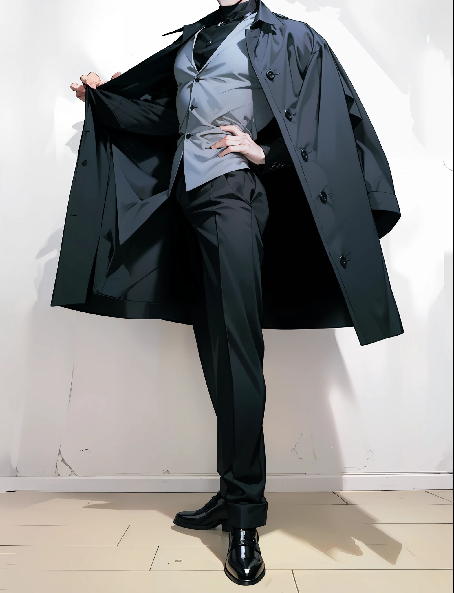 there is a man with a black shirt posing, photorealistic perfect body, :: high detail, realistic shaded perfect body, prefect body, beautiful handsome body, handsome stunning realistic, sexy body, smooth translucent white skin, lean body, south korean male, realistic body, handsome anime pose, inspired by Yanjun Cheng, beautiful, prince, demon slayer art