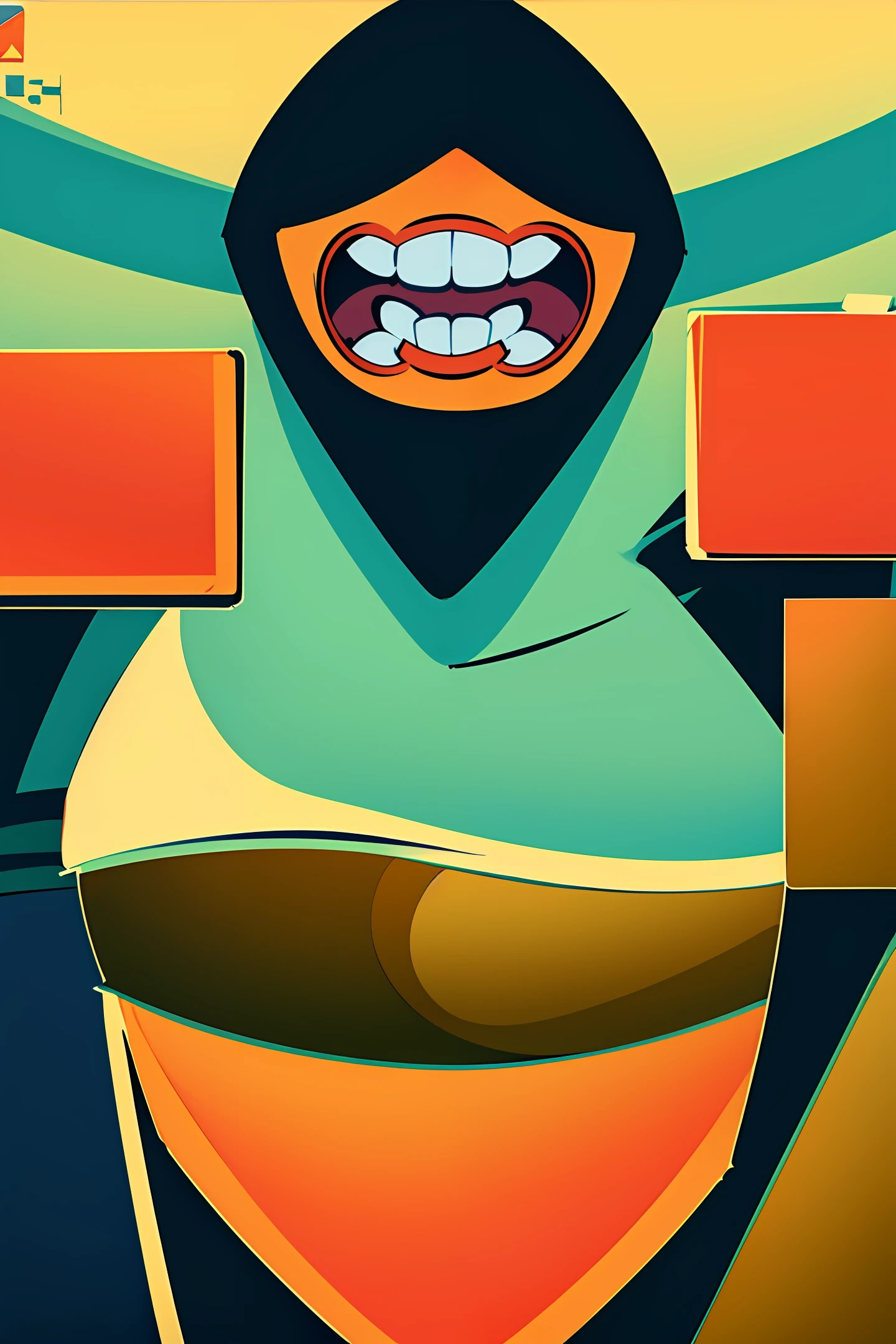 Surgical anesthesia，Intubation of the trachea，cartoony