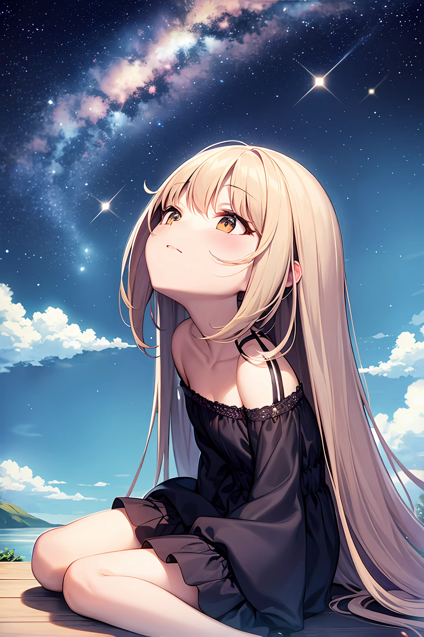 starrysky,look up to,Kizi,A tranquil