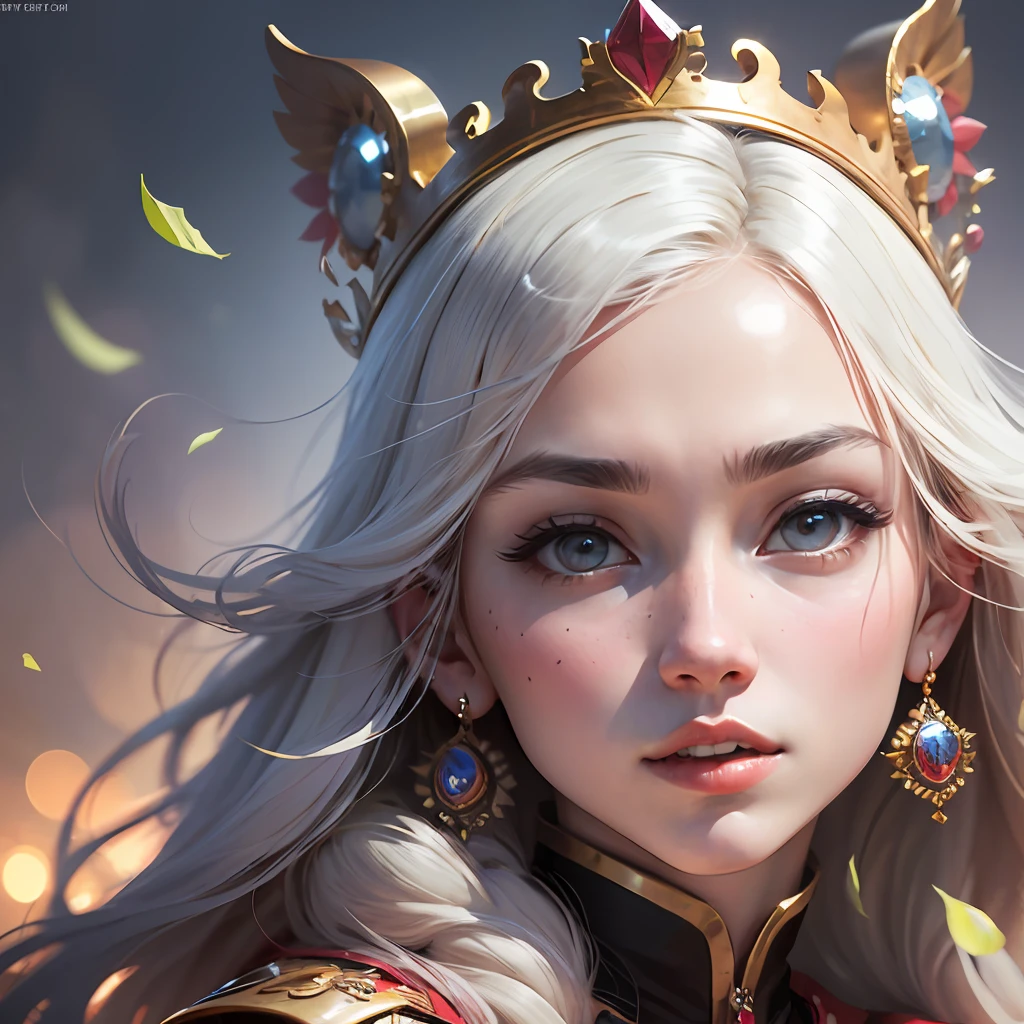 She is good-looking and charming. She is young queen. pretty face. --auto --s2