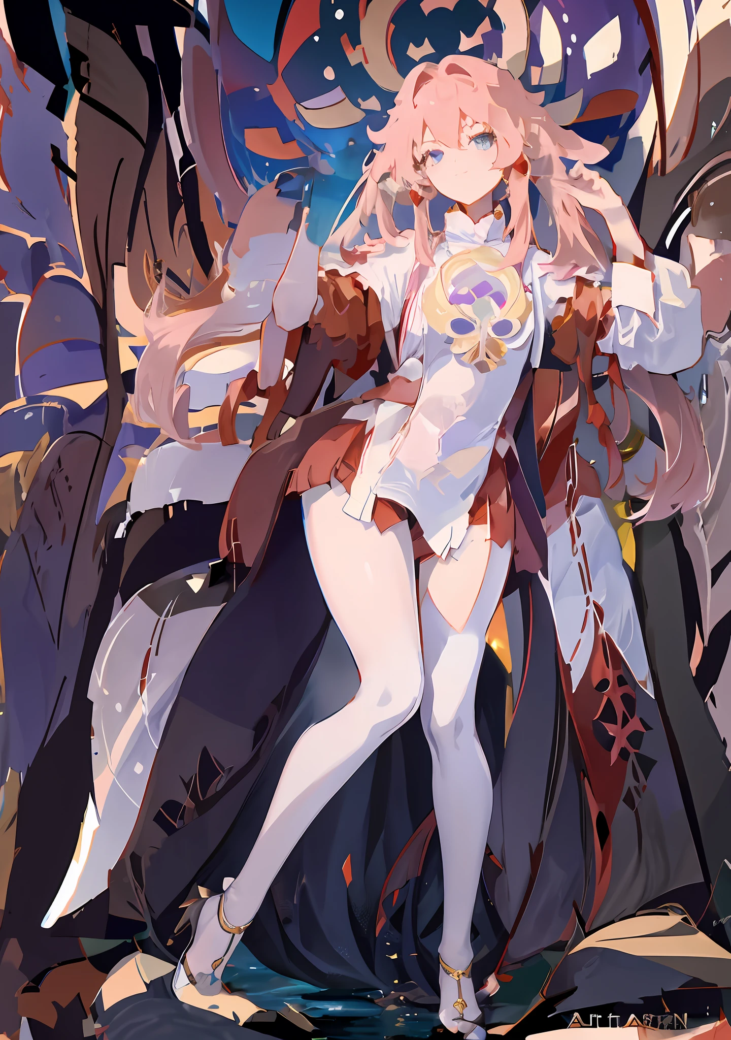 anime - style image of a woman in a white dress holding a sword, 《azur lane》role, A scene from the《azur lane》videogame, Kushatt Krenz Key Art Women, Best anime 4k konachan wallpaper, Splash art anime , azur lane style, Detailed key anime art, zerochan art, Epic light novel art cover