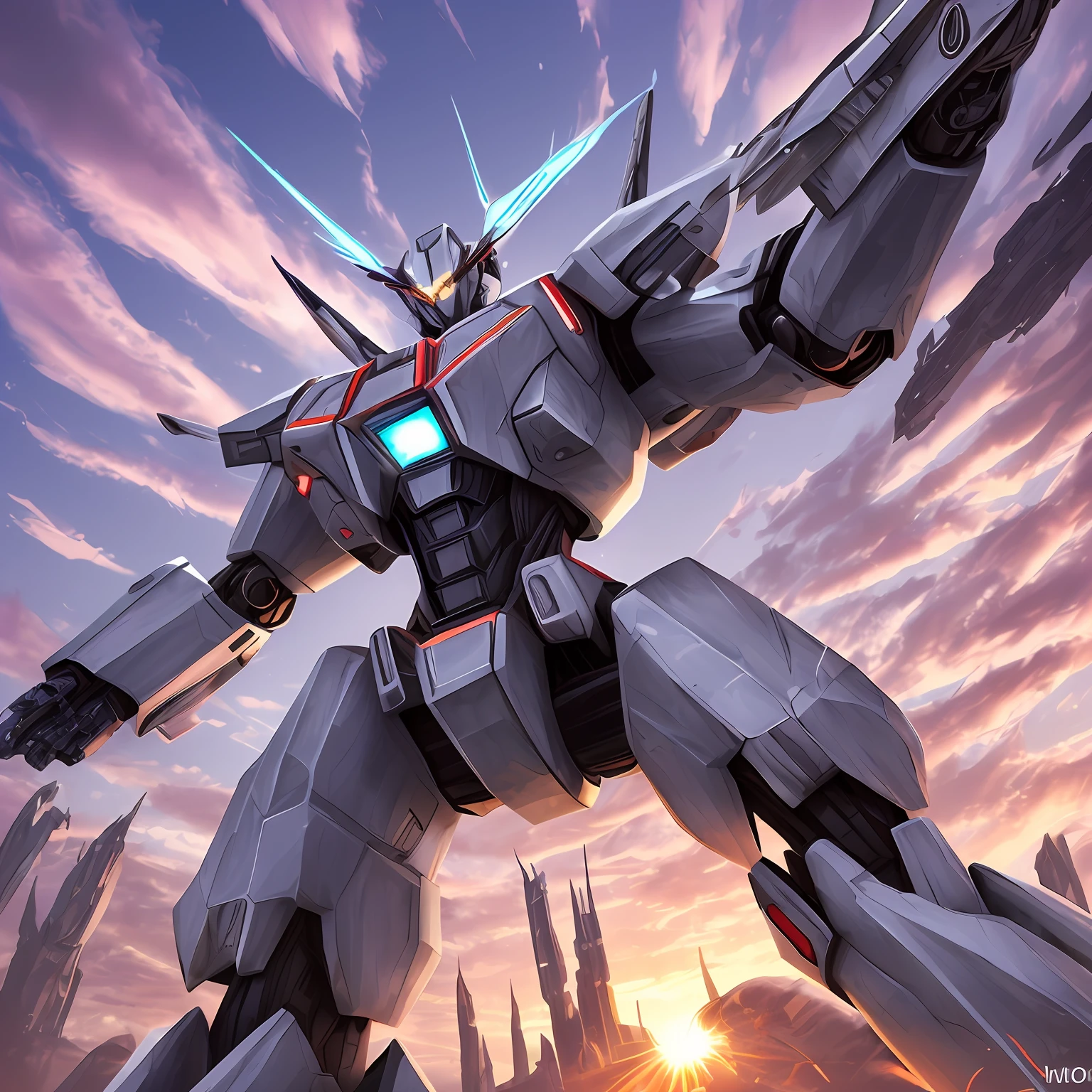 Mecha Petals flutter around it --auto