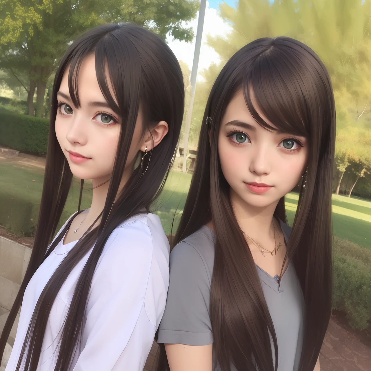 Long-haired girls