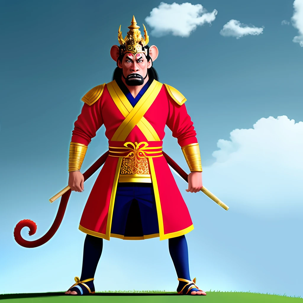 The Monkey King who used his own extreme skill