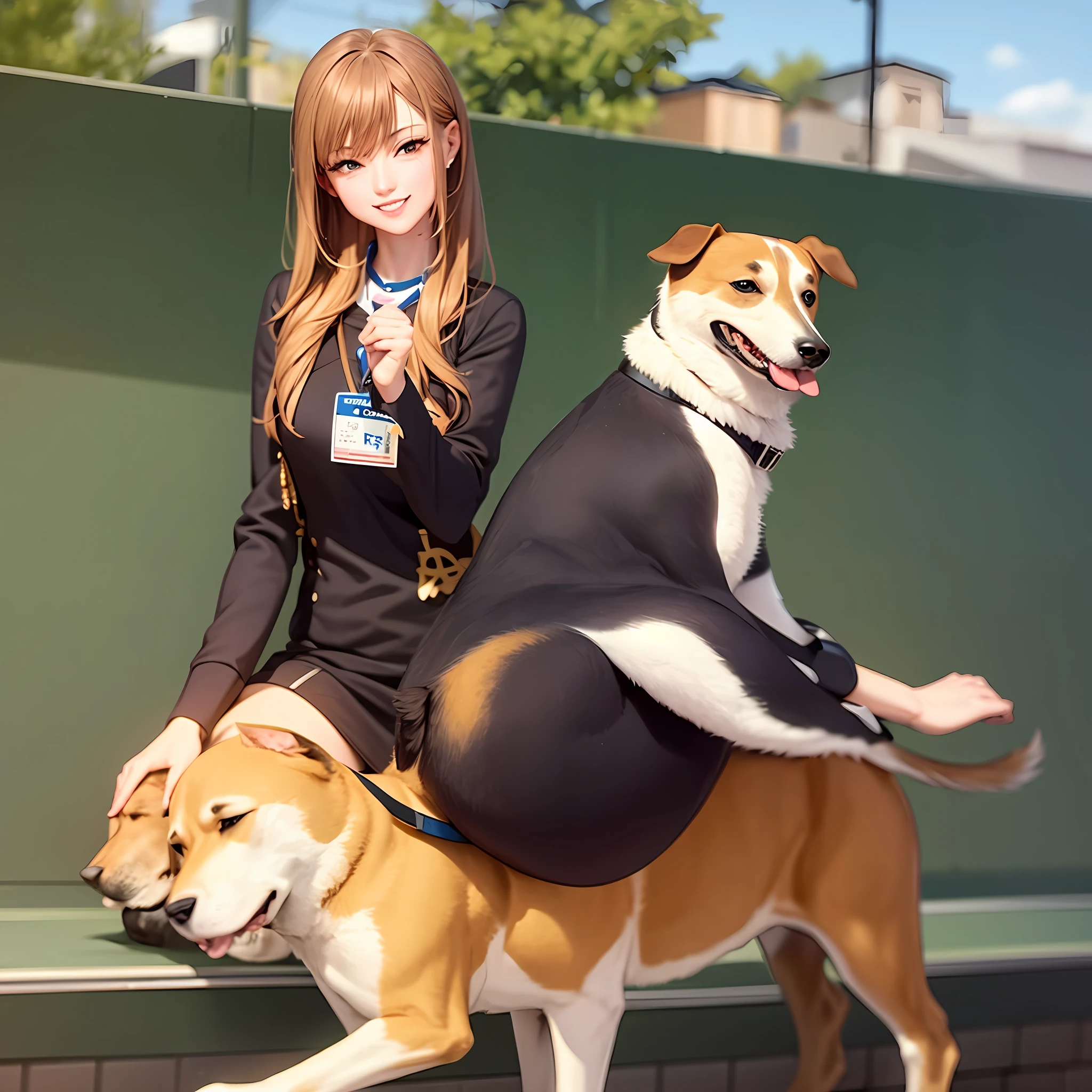 Lv Bu rides a dog