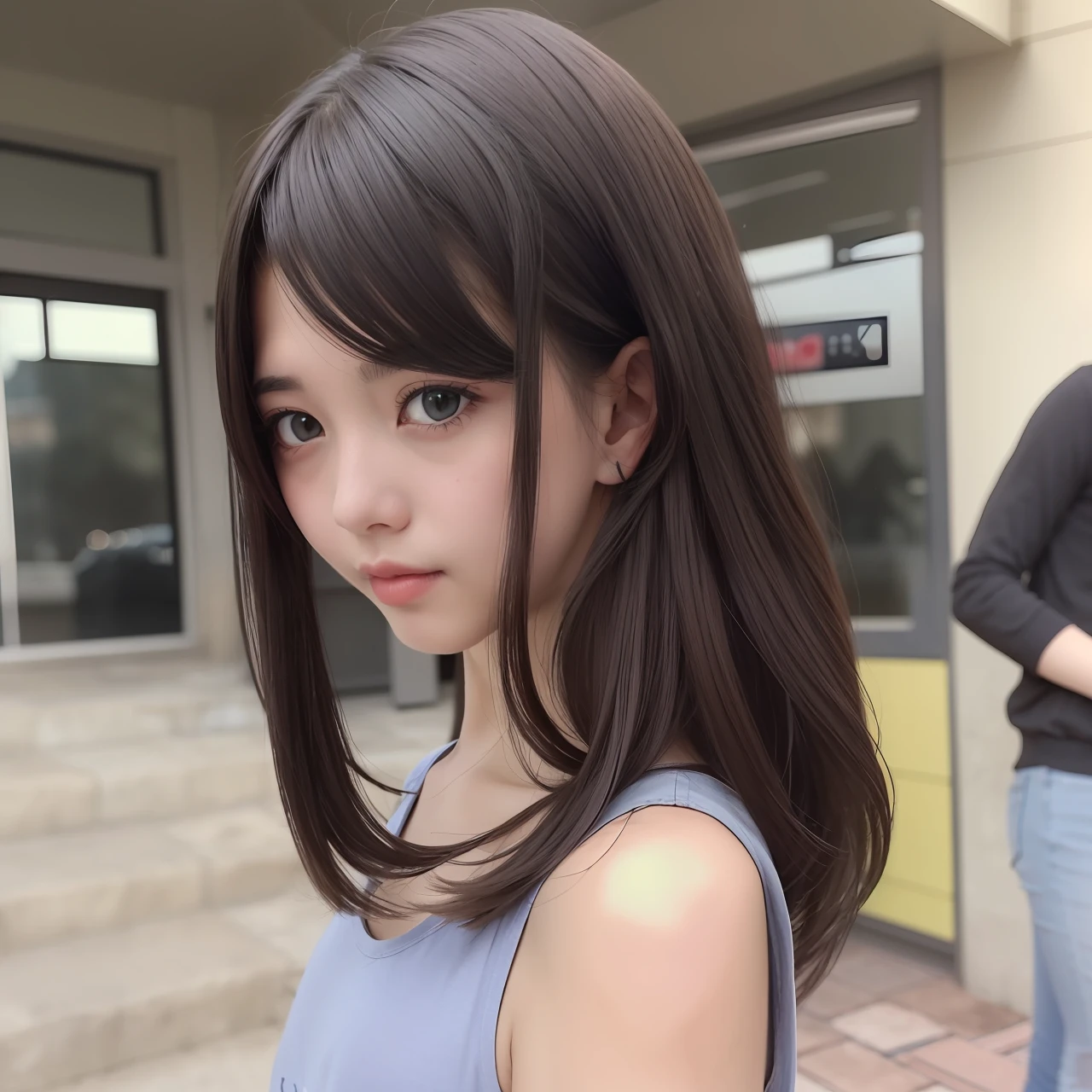 whaite hair,s girl,Two-dimensional,The upper part of the body,Need