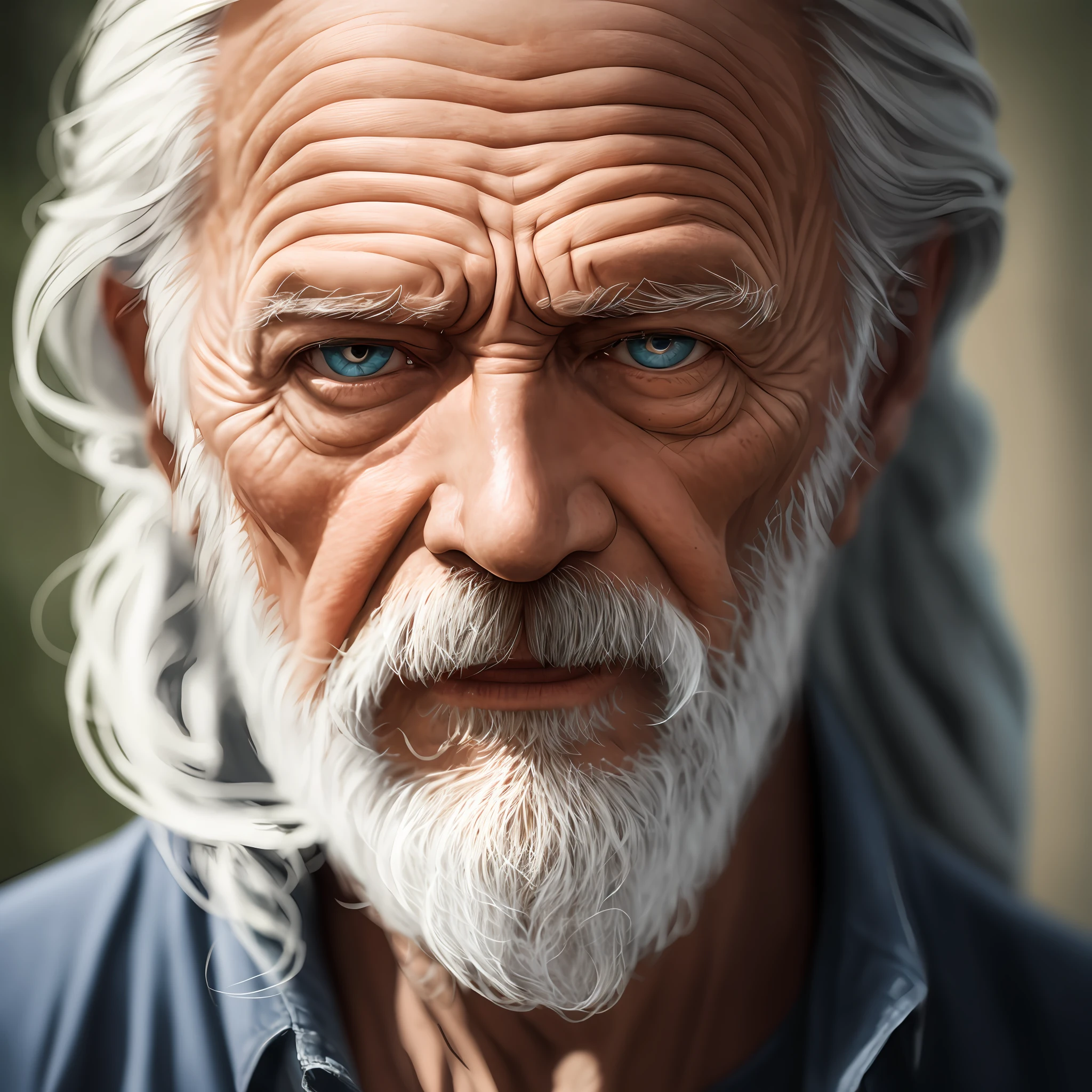 dark theme, ultra resolution, hyper realistic, hdr, absyrdres, cinematic shot, vignette, centered, short DOF,
a closeup portrait of an old man, Scandinavian, looking at camera,
blue old eyes,
short white hair, one braided hair curl, white VIKING BEARD,
missing teeth,
narrow face
dark skin, wide shoulders, weathered by sun and sat water,
royal doublet with gold patterns,
royal chambers
camera focus on an eye, high focal length, dslr, 200mm lens,
photo by Cristina Otero, dark studio, rim lighting, two tone lighting, dimly lit, low key, backlight, --auto