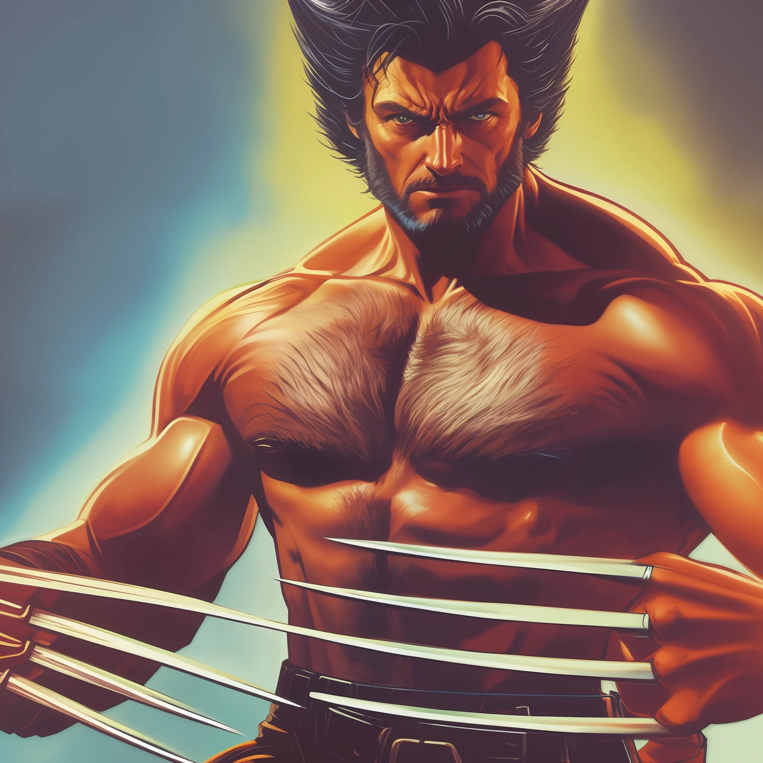 wolverine is a character in the wolverine comics, Clint Eastwood como Wolverine, Danny DeVito como Wolverine, carcaju comeu, carcaju, Retrato de Wolverine, arte estilo drew struzan, inspirado em Joe Jusko, Boris Johnson como Wolverine, wolverine action pose, O Wolverine, drew struzan tomasz alen kopera, drew struzan inspiration, Artwork by Drew Struzan