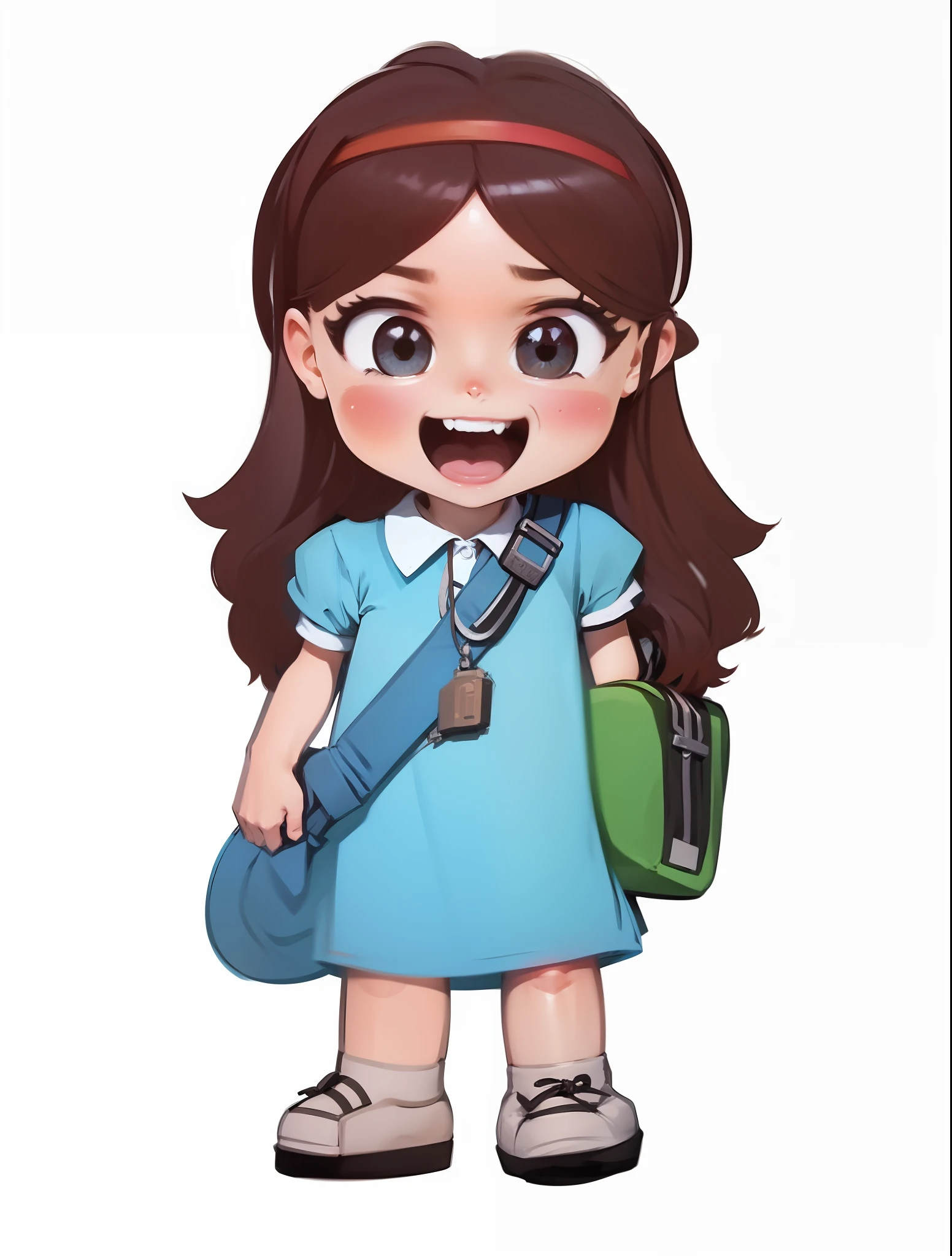 Desenho estilo anime, desenho digital, fundo de escola anime
