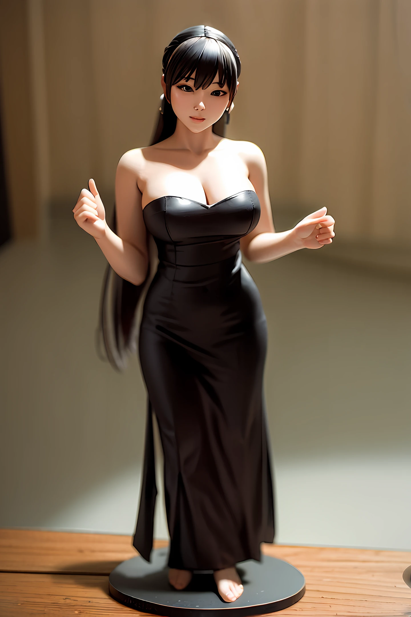 A woman from the Republic of China period showed her figure at home