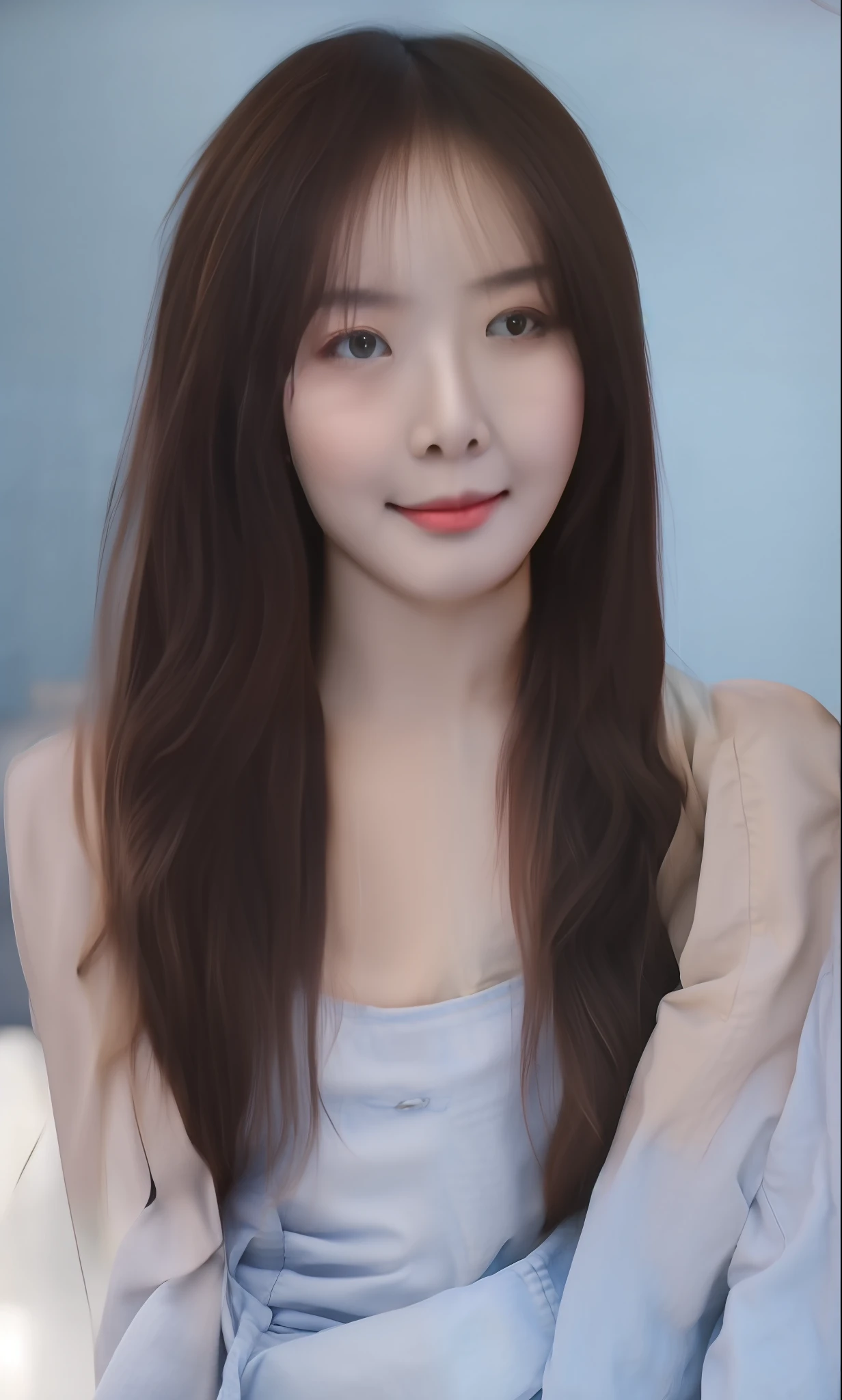 yellow-tops,denim pant,mid - length hair,Kizi,Pure