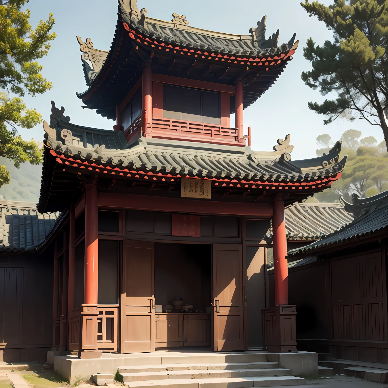 Ancient Chinese traditional architecture，Quiet，Taoist Xiuxian --auto