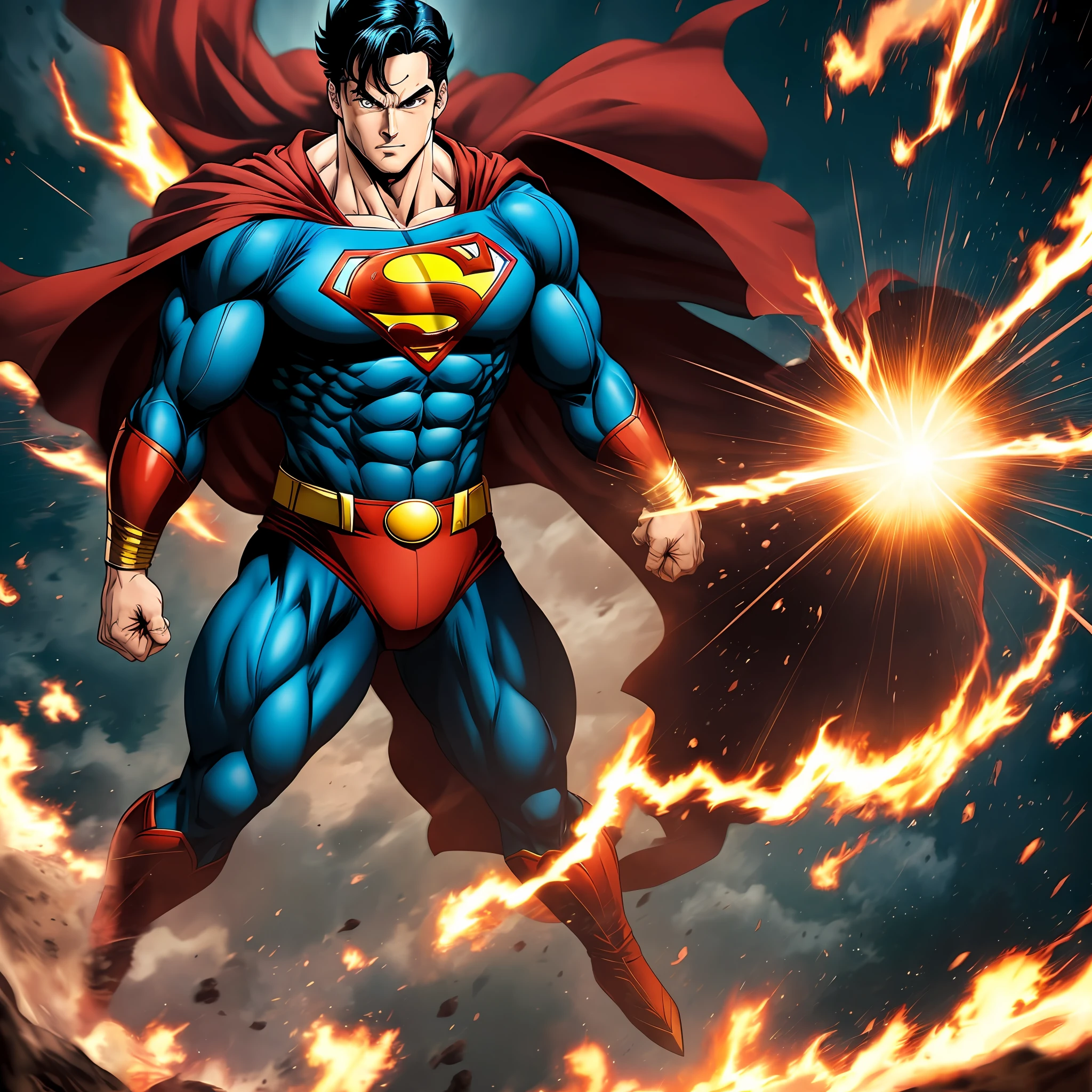 Superman batendo no goku --auto