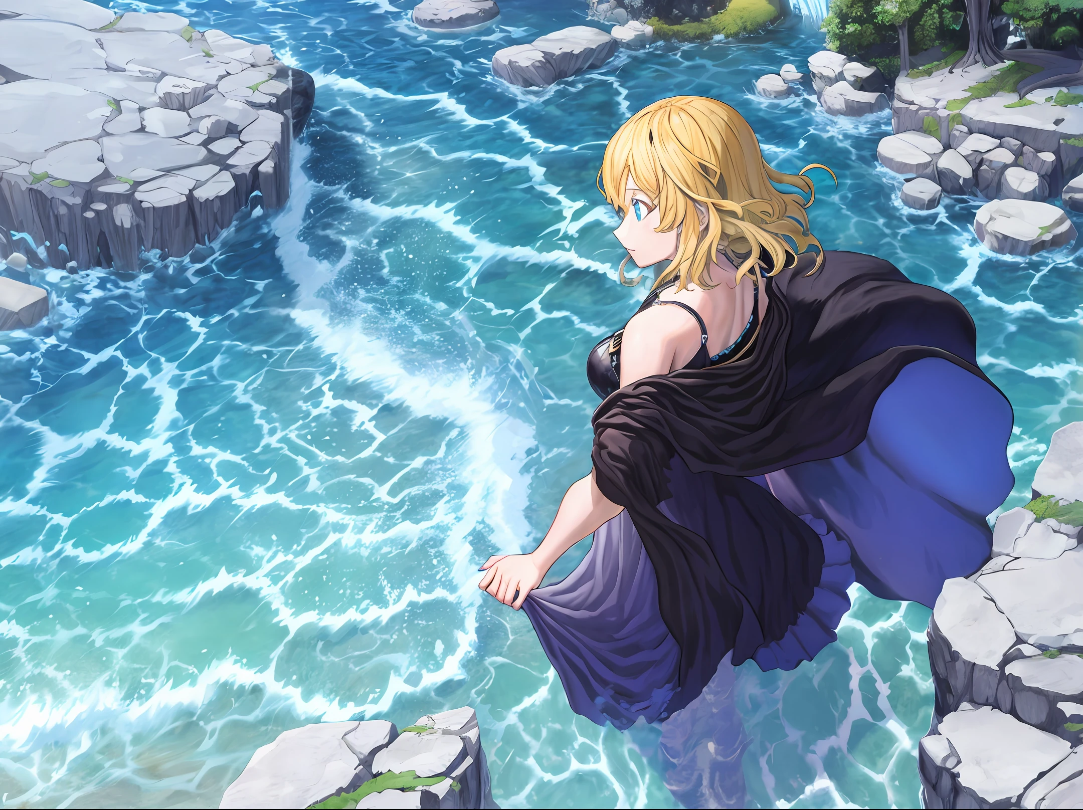 Rock Kingdom water blue