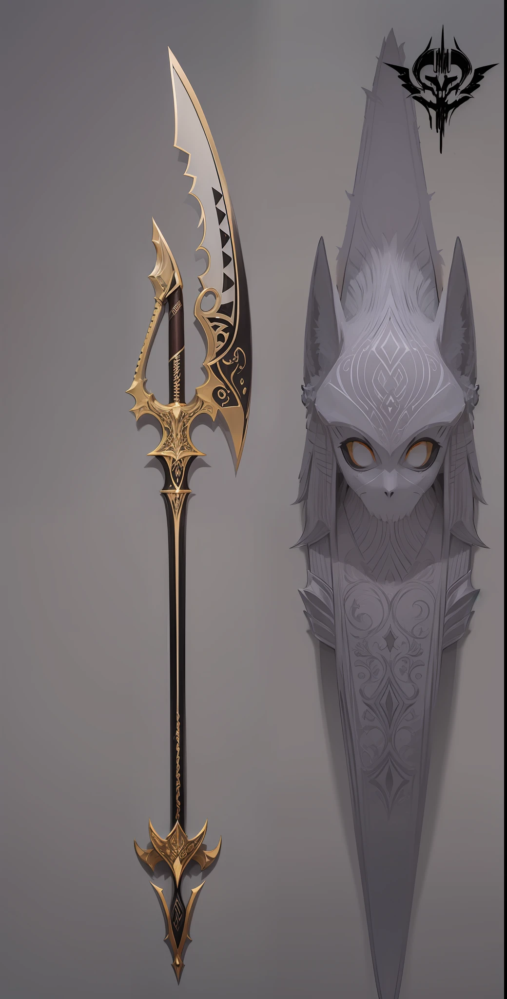 Anubis Blade☠️,em preto e branco