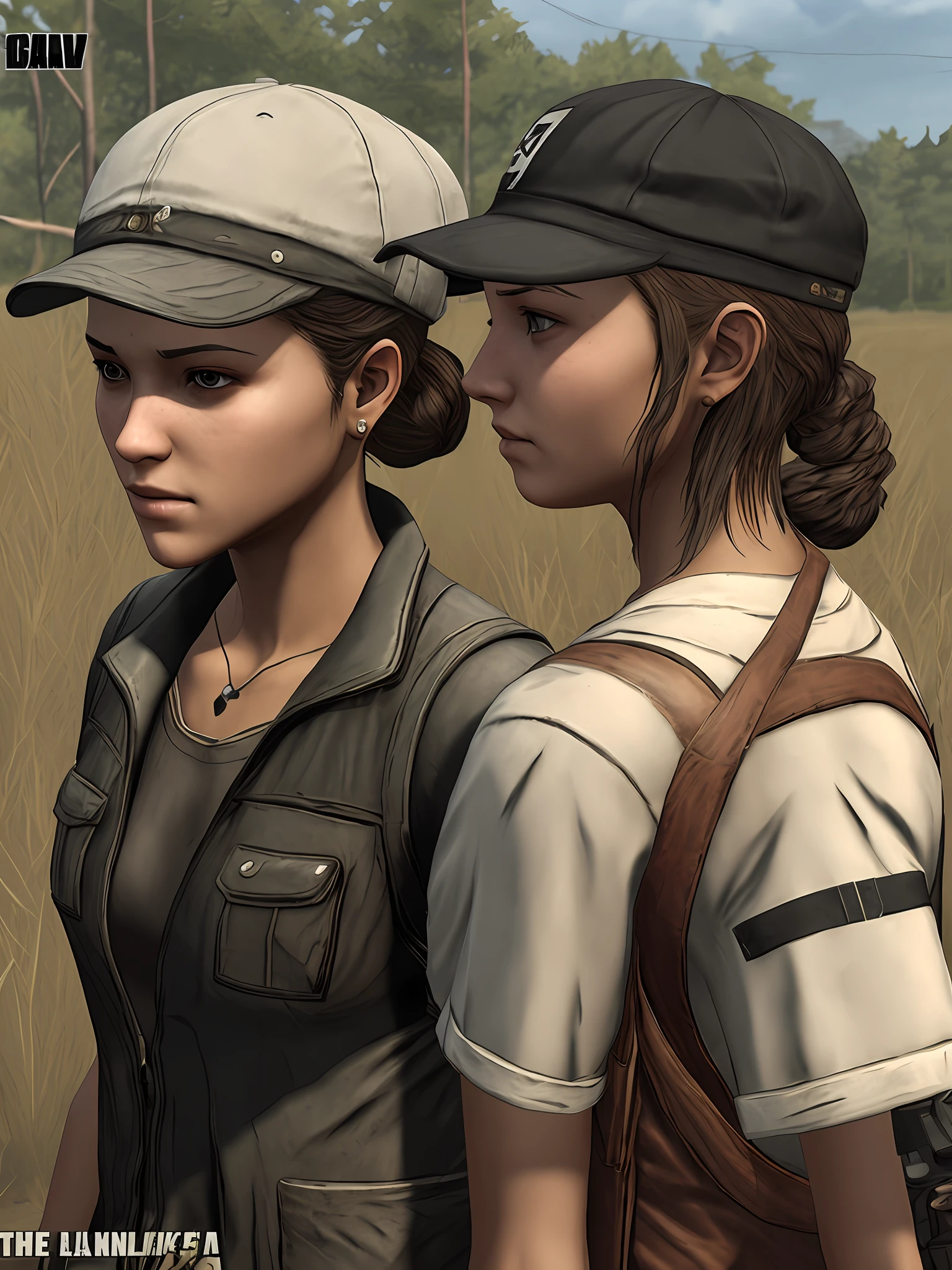 The Walking Dead game Kleimanting Gun Peaked Cap Double Bun