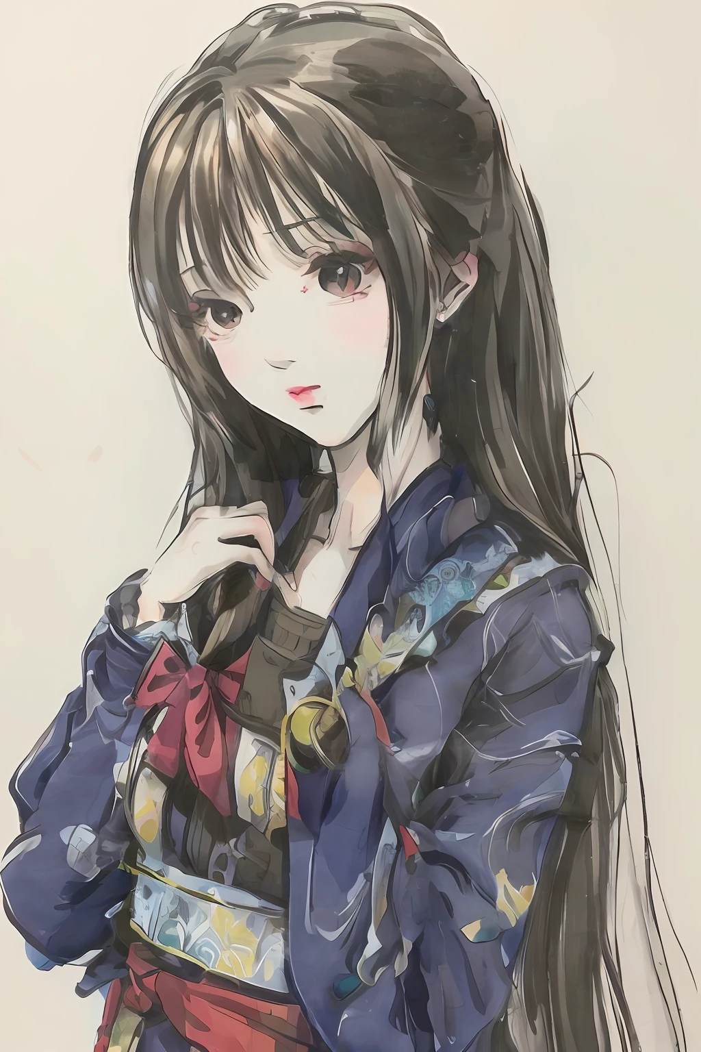 Anime beauty,without hands