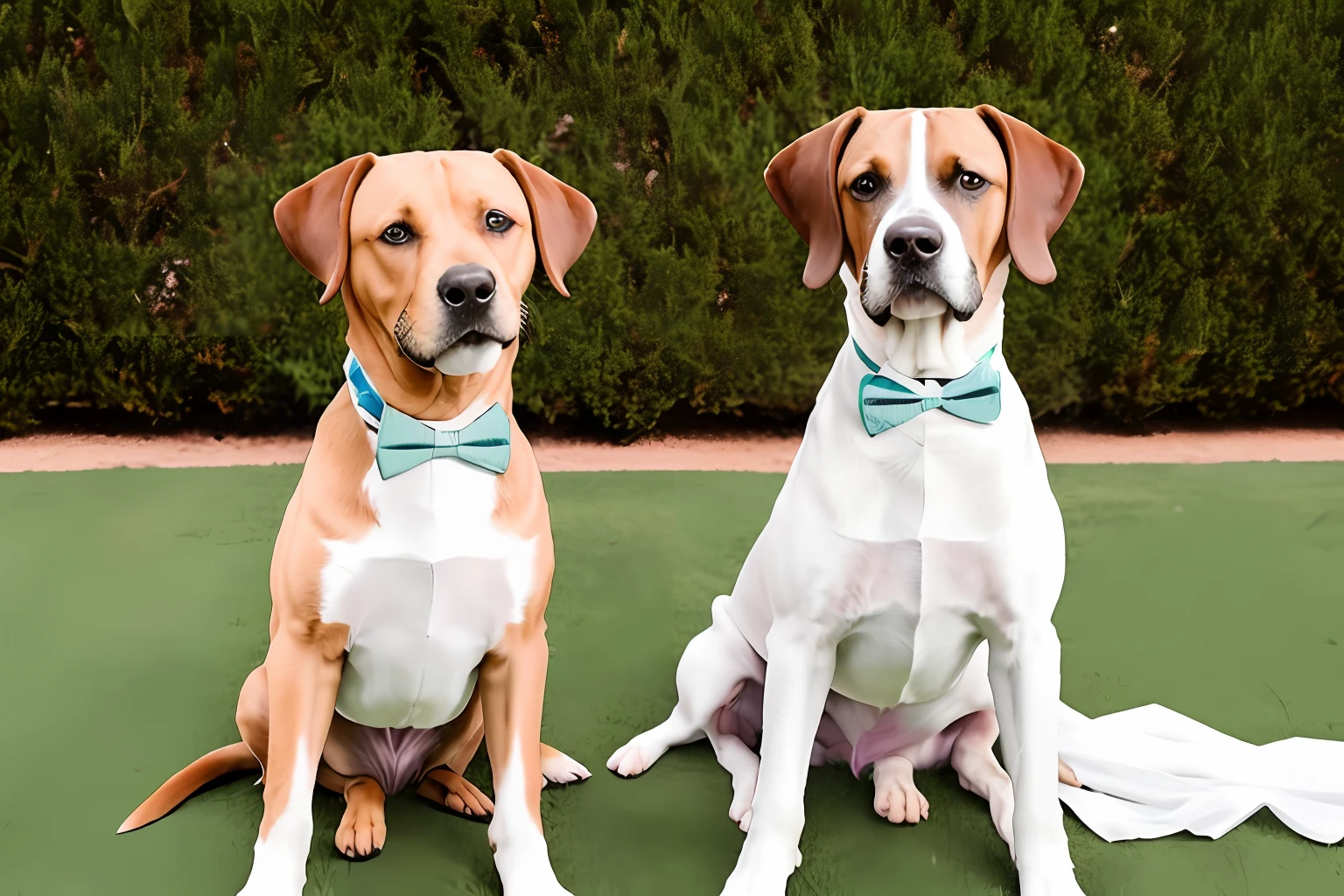 One dog and another dog get married