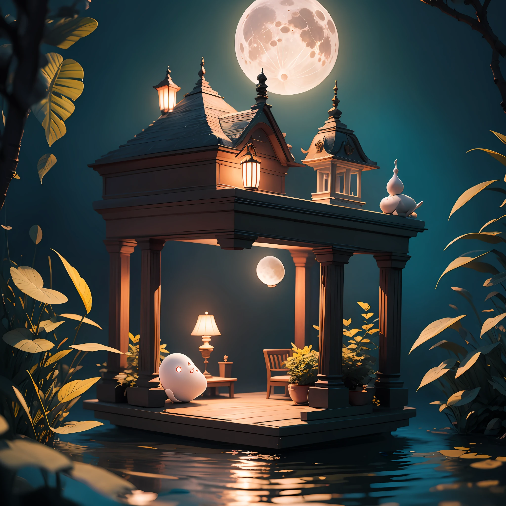 Ghost Lamp Water Moon --auto