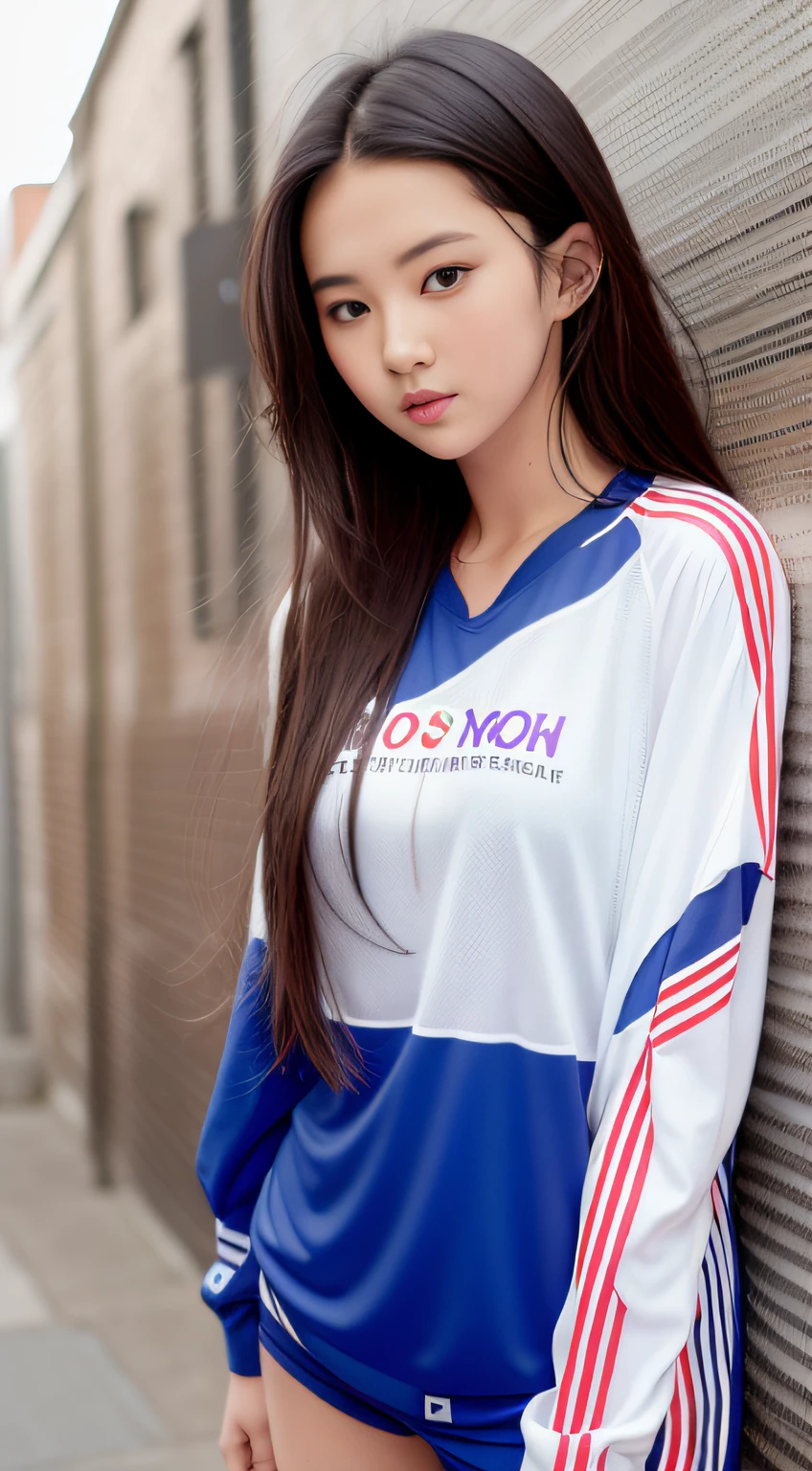 1 sweet girl,sporty attire