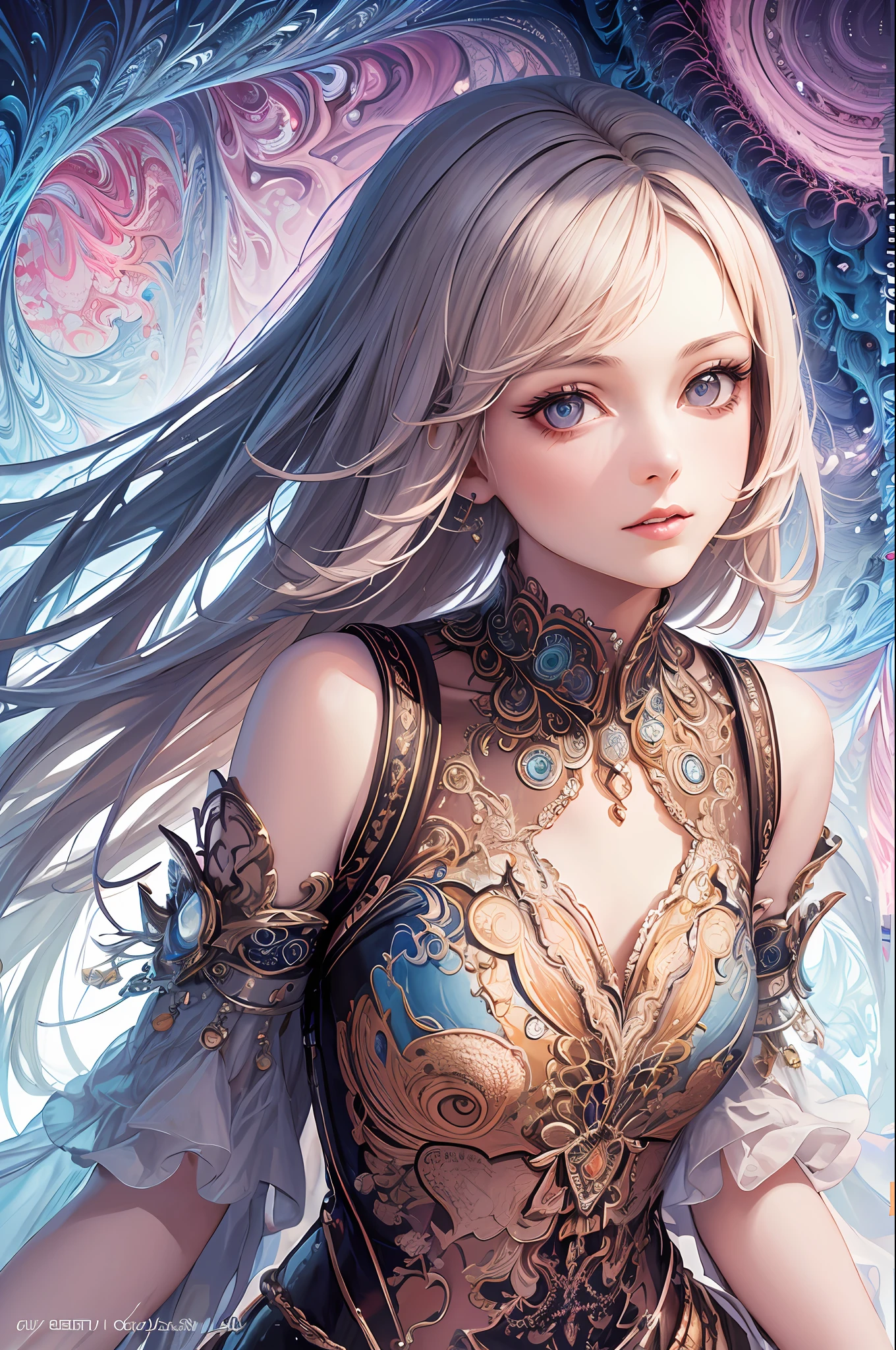 (masterpiece, top quality, best quality, official art, beautiful and aesthetic:1.2), (1girl), extreme detailed,(fractal art:1.3),colorful,highest detailed