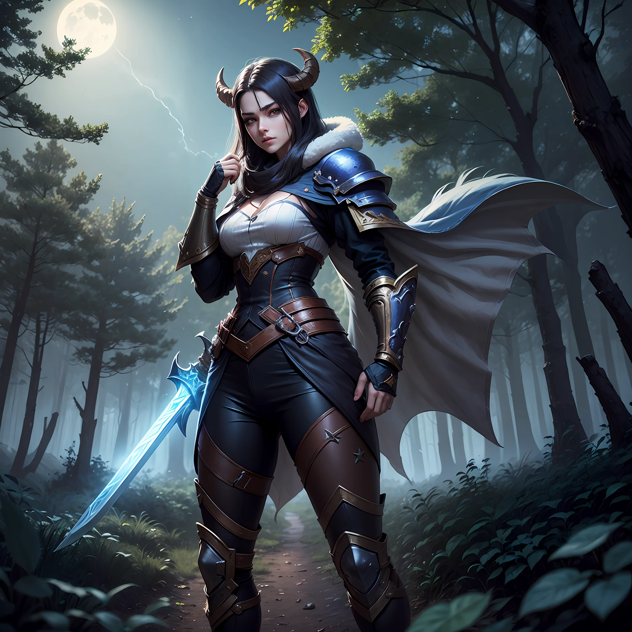 league of legend,Seal the Demon Sword Soul ,Stand in the woods in the moonlight --auto