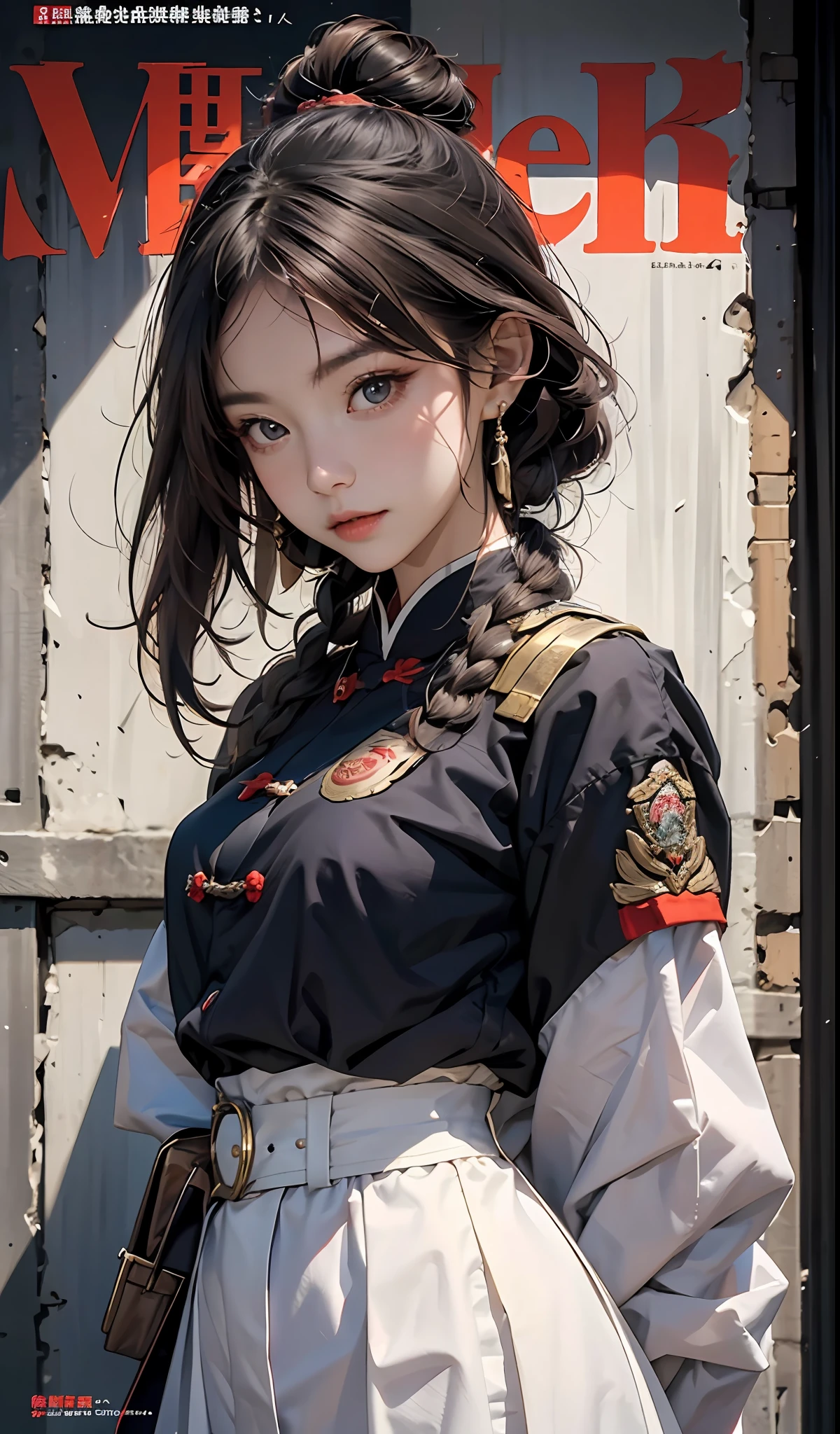 optimum,tmasterpiece,high qulity, Master, A high resolution, swordsmen ,1girll, Ming subdued Han uniform,Traditional Chinese powerhouse,Super beautiful face, super beautiful eye, Super beautiful hair,MagazineCover,