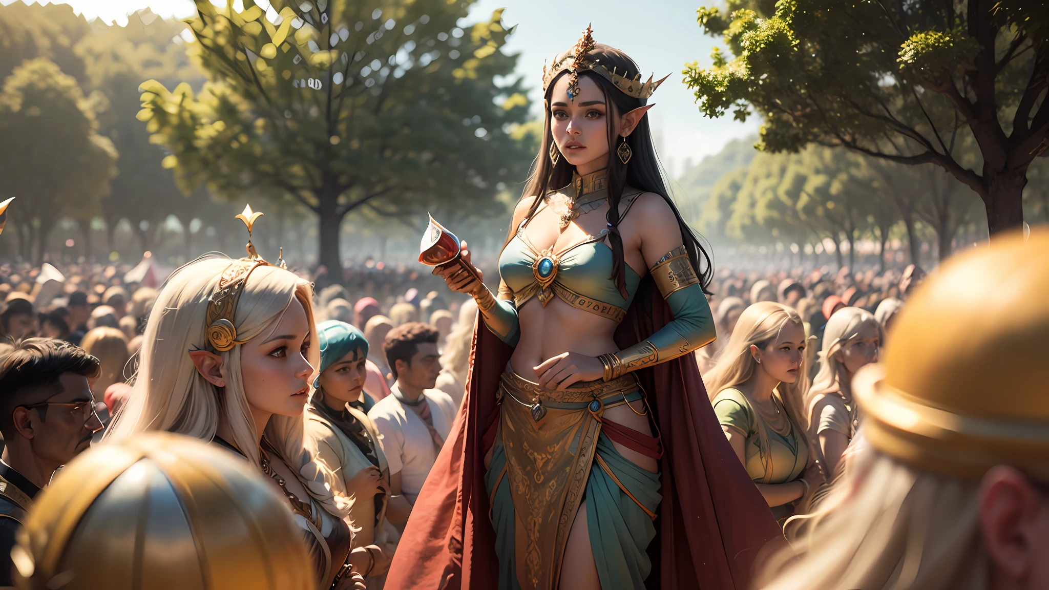 8k ultra realistic many crowd royal indian fairys , there are all is fairys, a fairy world