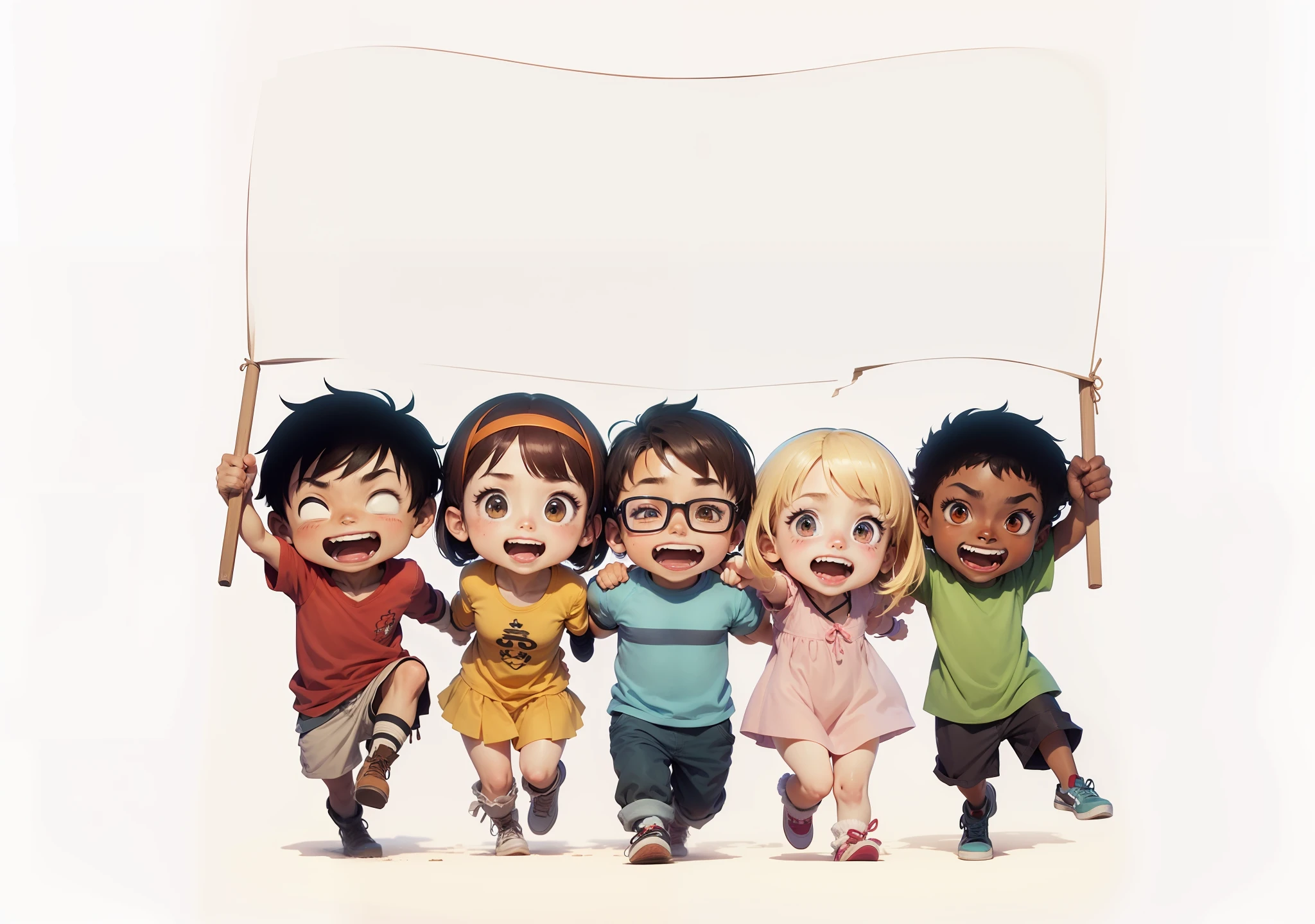 Desenho estilo anime donghua, desenho digital, Characters embraced