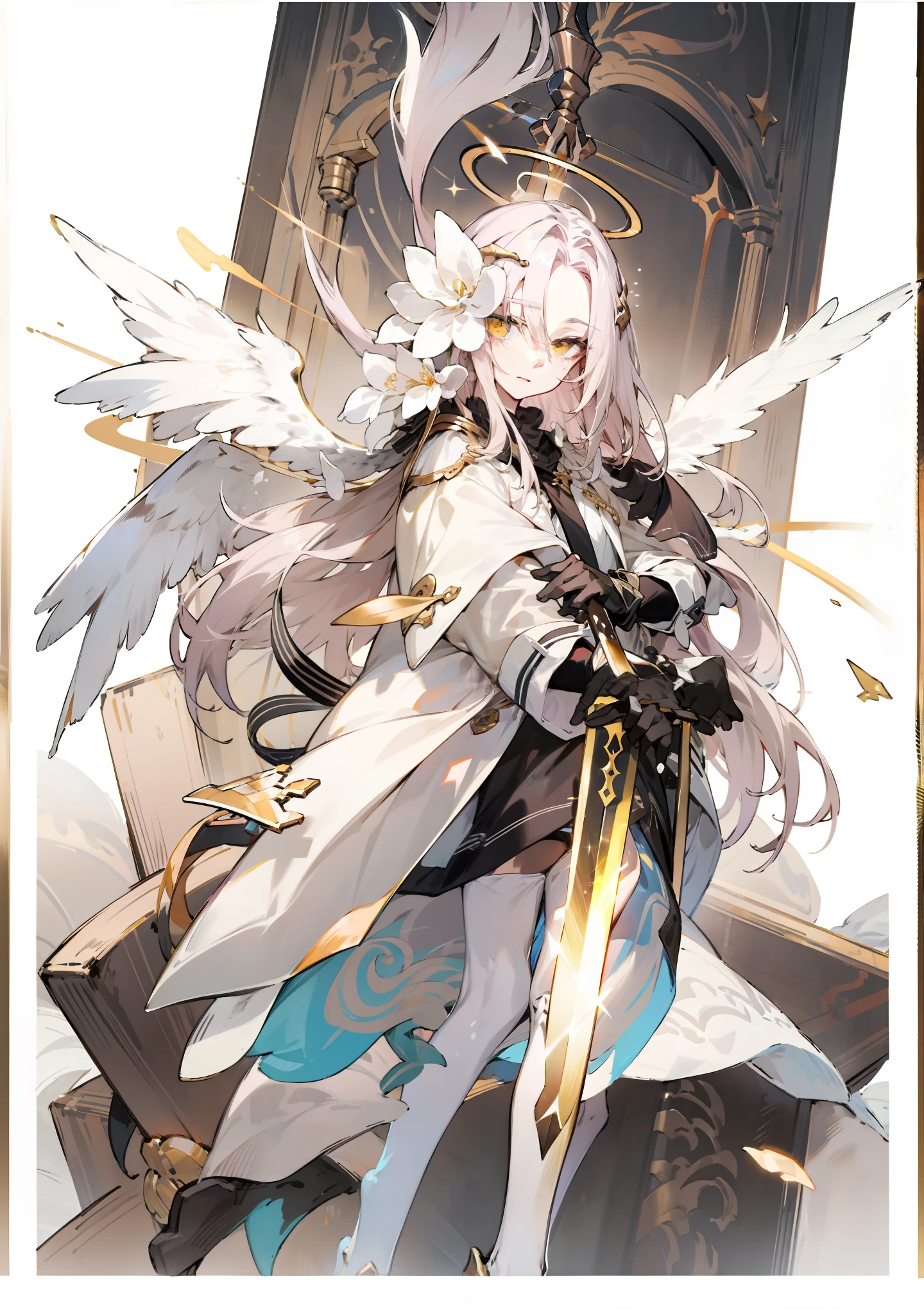 Golden sword