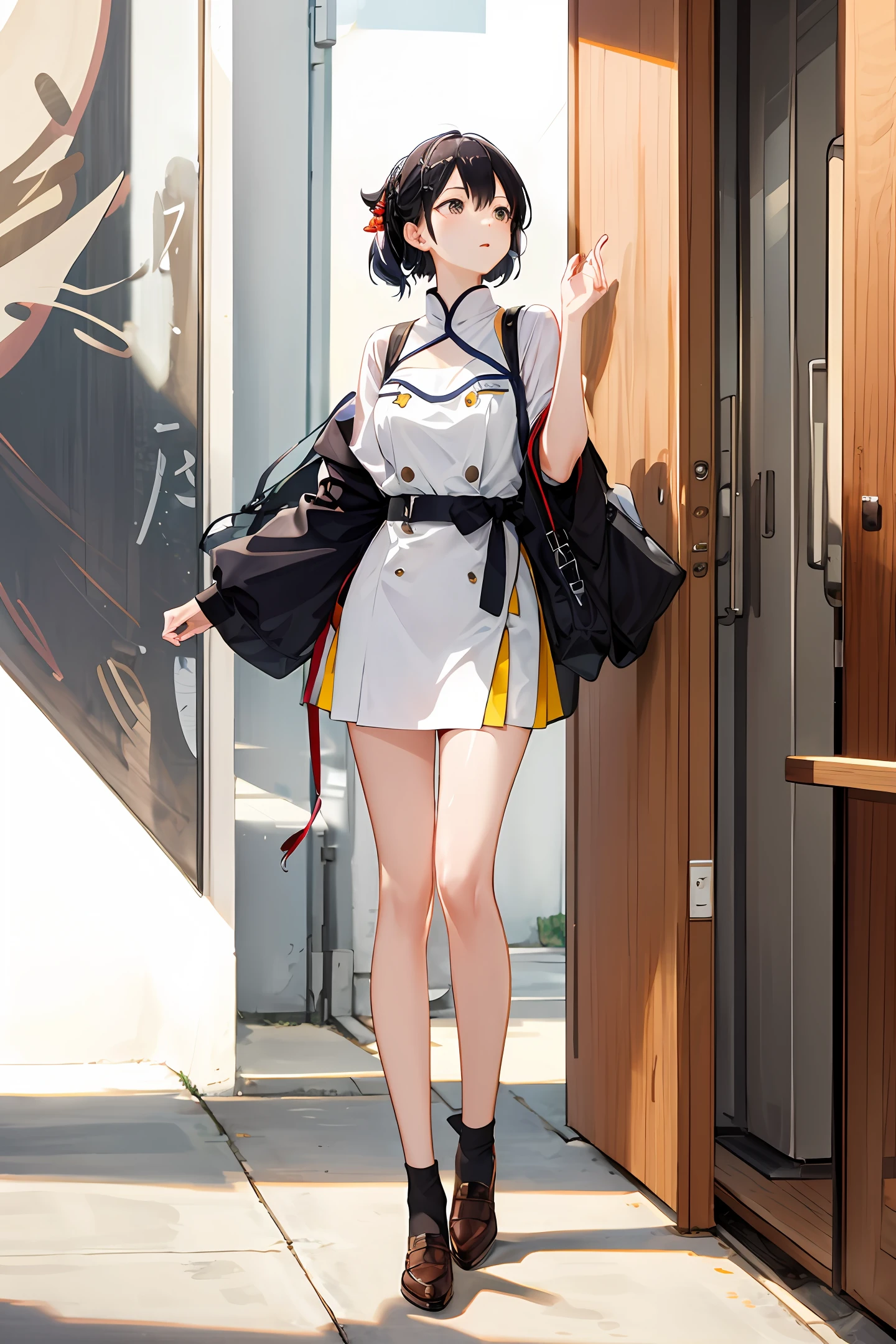 比基尼,seductiv,Look up,Full body photo,quadratic element