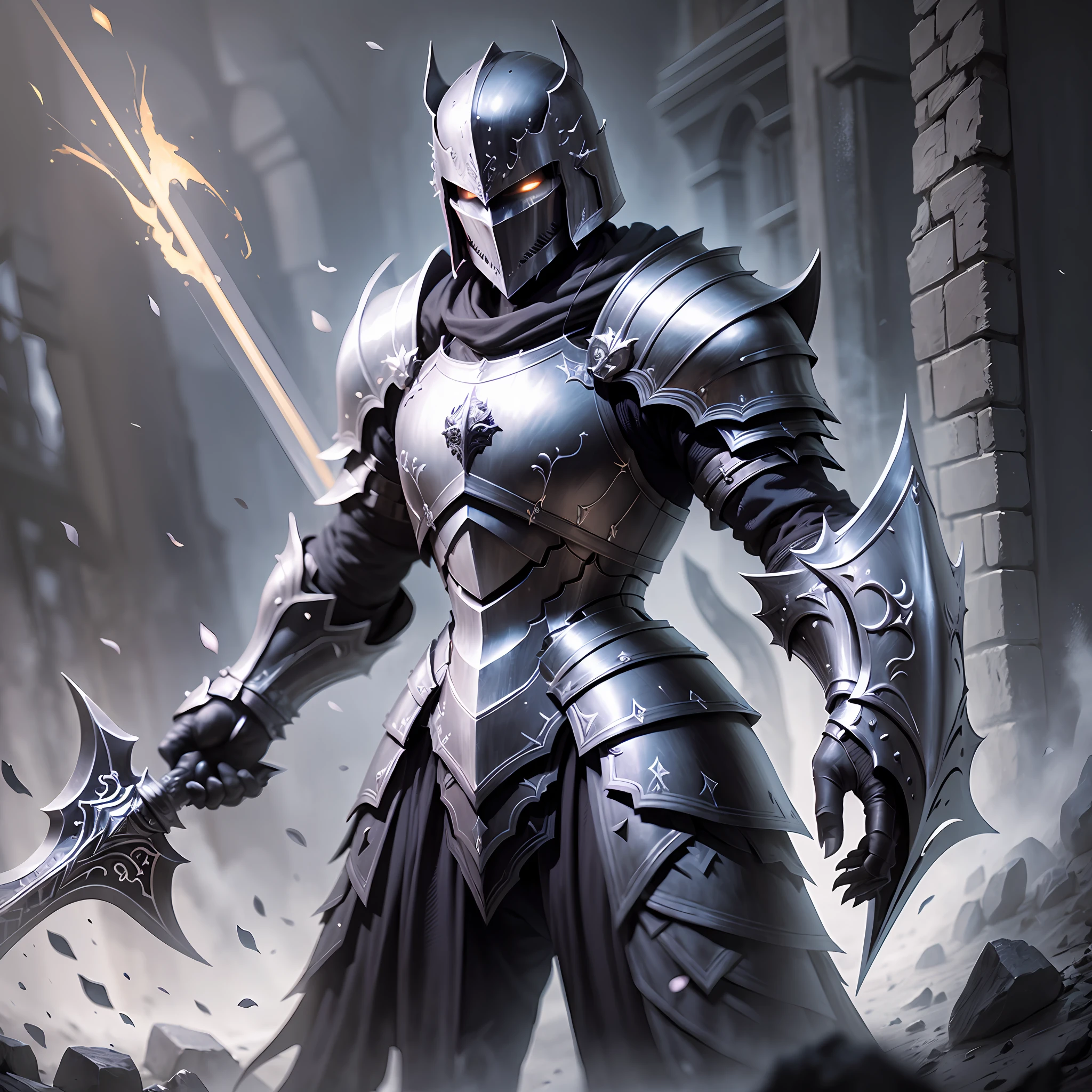high-definition quality，Dark style graphics presentation，Half sideways，strabismus。Emperor armor、Armor Warriors appeared，The details are three-dimensional。 --auto