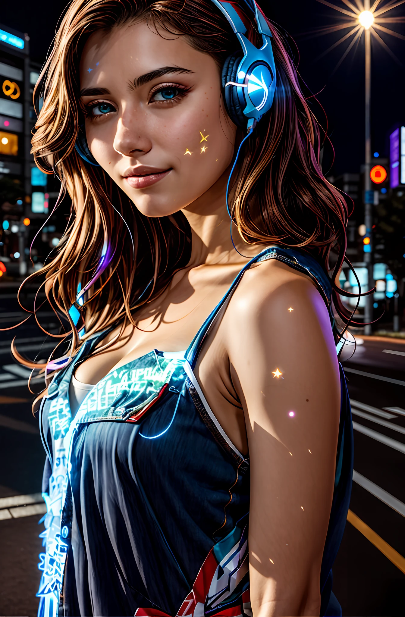 jane_noexist, 1girl, gamer,headphones, jeans, japan, stars, complex background , street , graffiti
volumetric, dramatic lighting, lens flare,
photorealistic, masterpiece, best quality