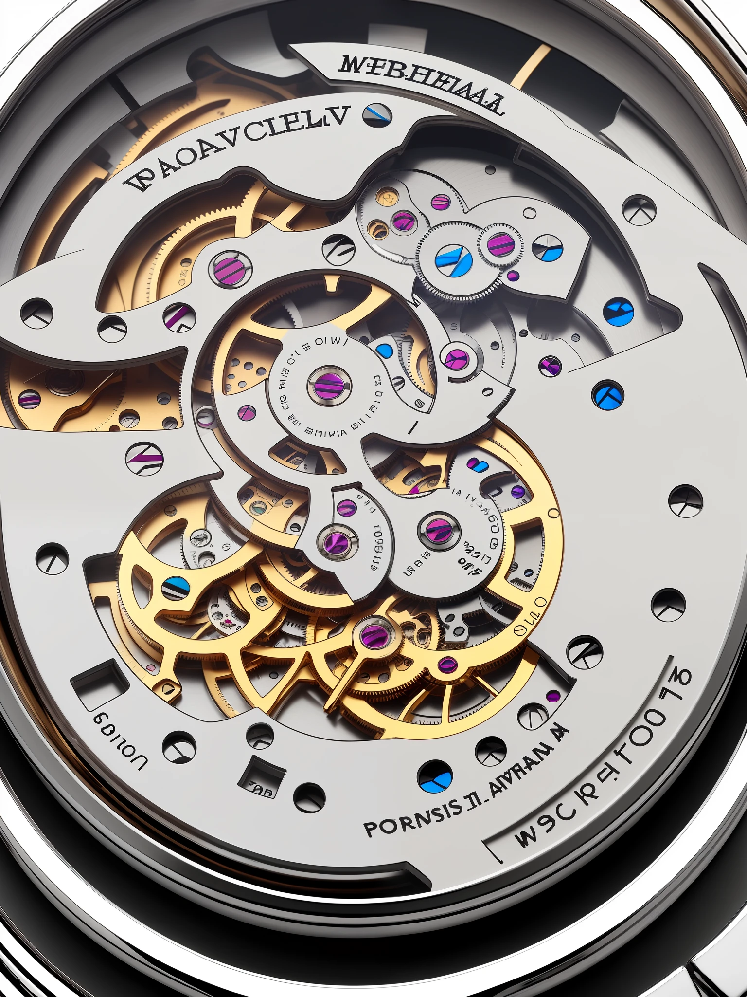 Mechanical watch movement see-through