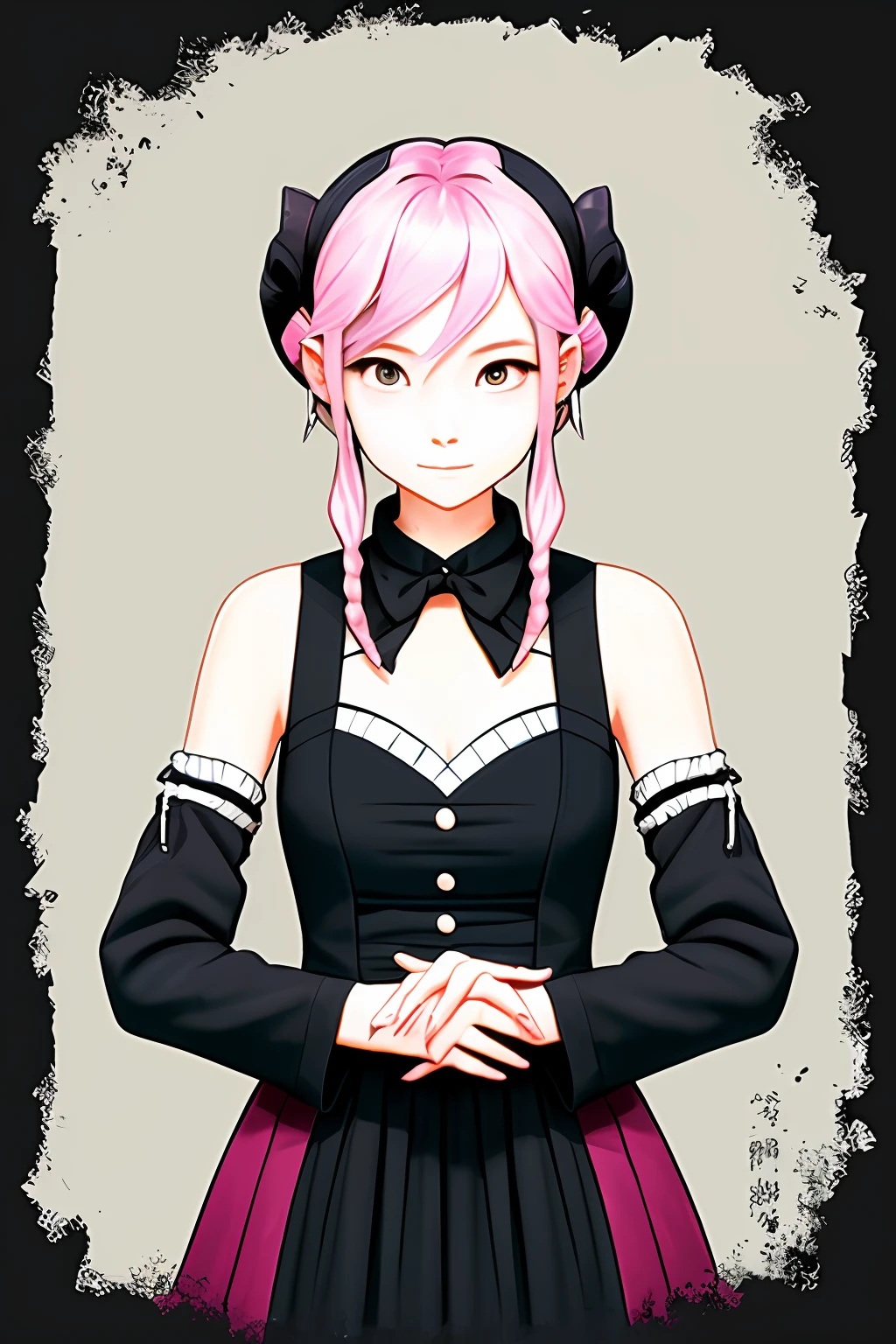 Jinx。With hands than love。A pink-haired。