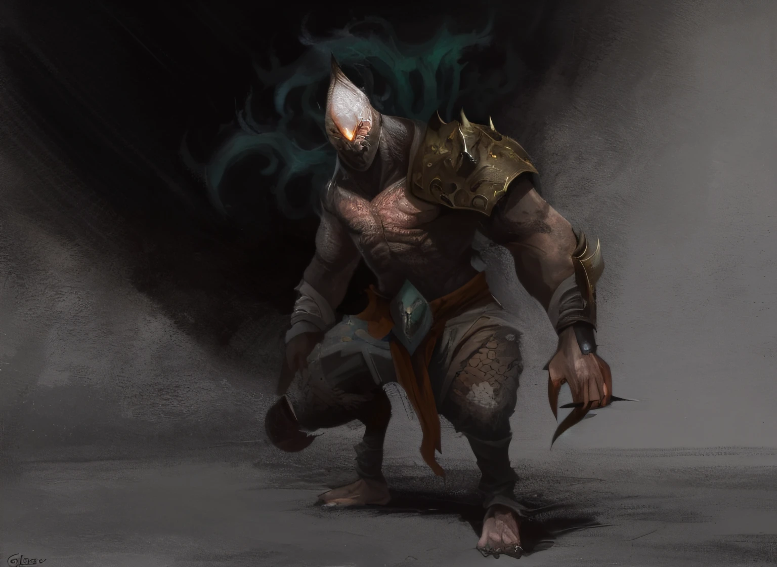 There is one with a crown on his head,Man with a sword in his hand, demon soul concept art, concept creature character art, monster concept art, dnd goliath character concept, minotaur from path of exile, djinn man male demon, human male demon, creature concept art, dark concept art, greg rutkowski concept art, male djinn man demon hybrid --auto