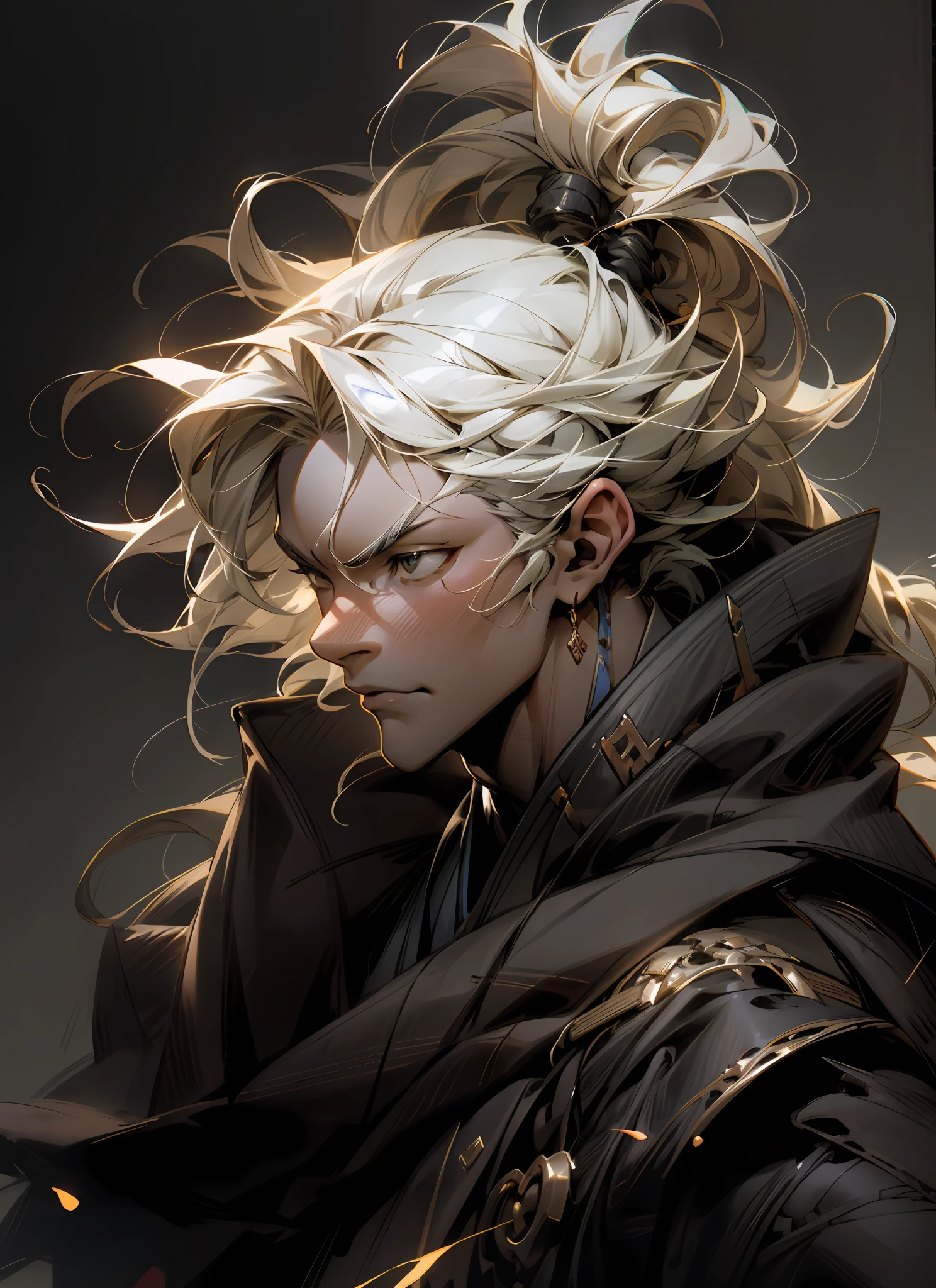 Full potrait of Rugged muscular zeus greek god of lightening, anime version,full long white hair highly intricate detailed, light and shadow effects, intricate, highly detailed, digital painting, art station, concept art, smooth, sharp focus, illustration, advanced digital anime art, atmospheric lighting, detailed face, 8 k, hq, artstation, by makoto shinkai, stanley artgerm lau, wlop, rossdraws ”