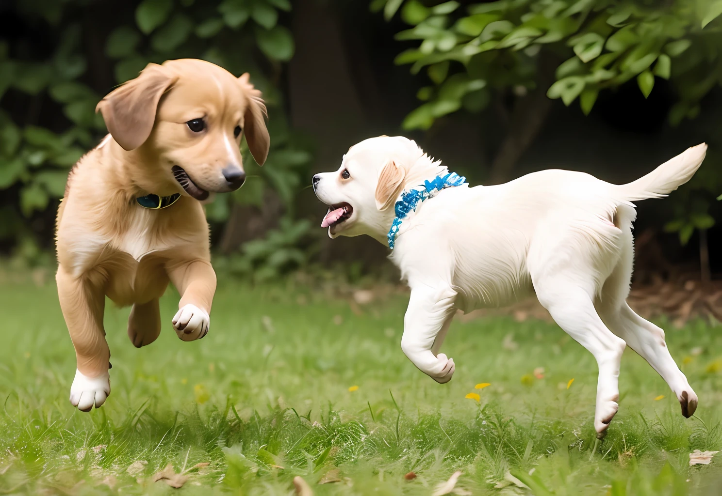 Flying puppies