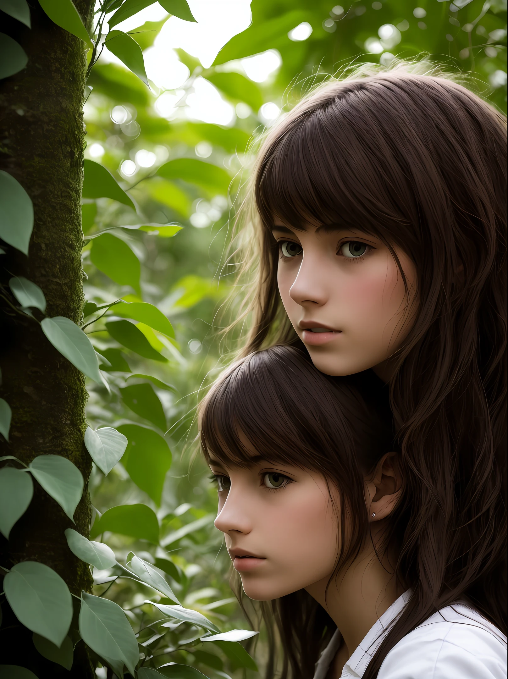 Contre-Jour，jungles，s girl，sideface，blues，Low saturation，Need，
